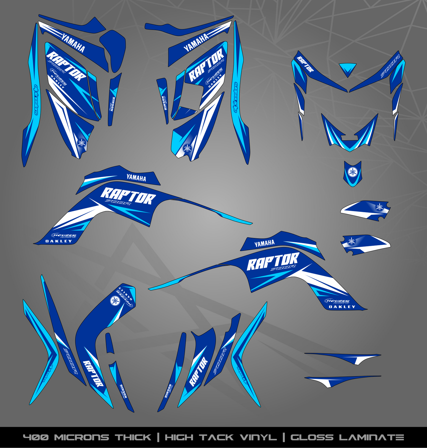 Full Sticker Kit for Yamaha Raptor 700 R (2006-2008)