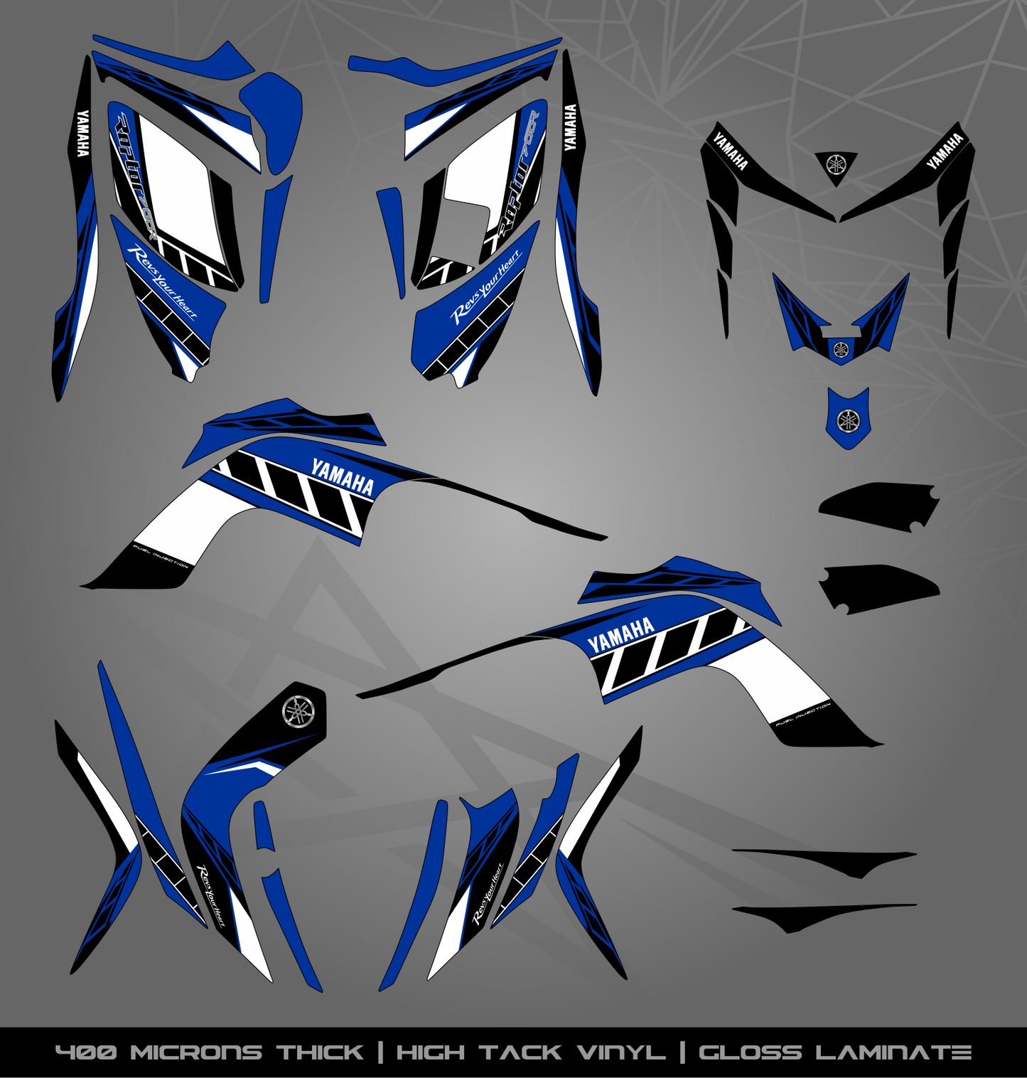 Full Sticker Kit for Yamaha Raptor 700 R (2006-2008)