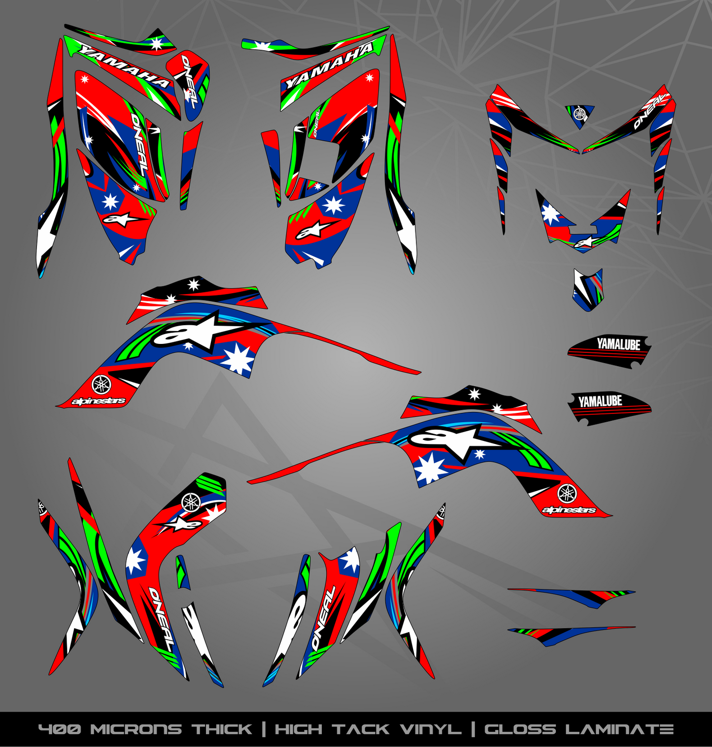 Full Sticker Kit for Yamaha Raptor 700 R (2006-2008)