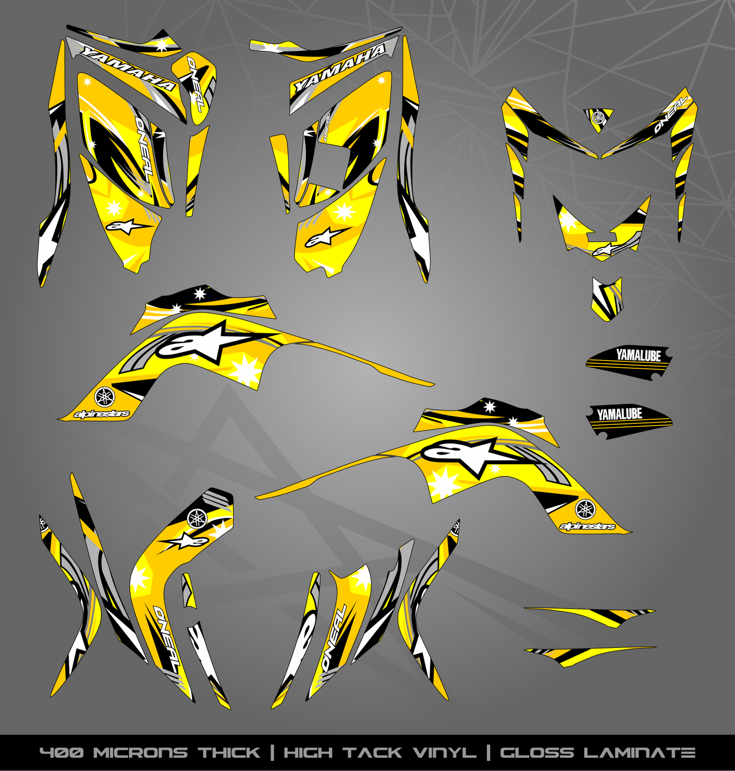 Full Sticker Kit for Yamaha Raptor 700 R (2006-2008)