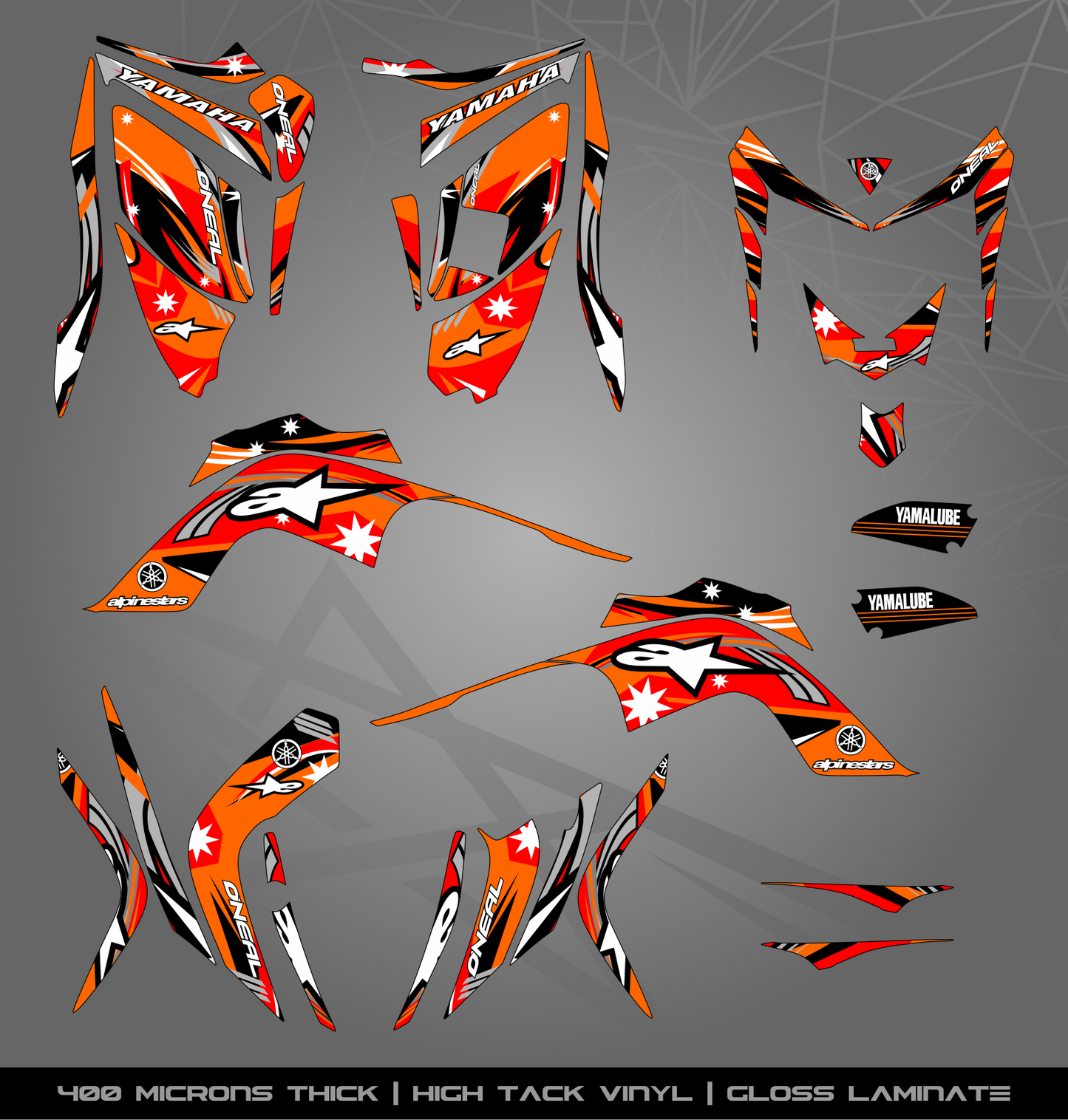 Full Sticker Kit for Yamaha Raptor 700 R (2006-2008)