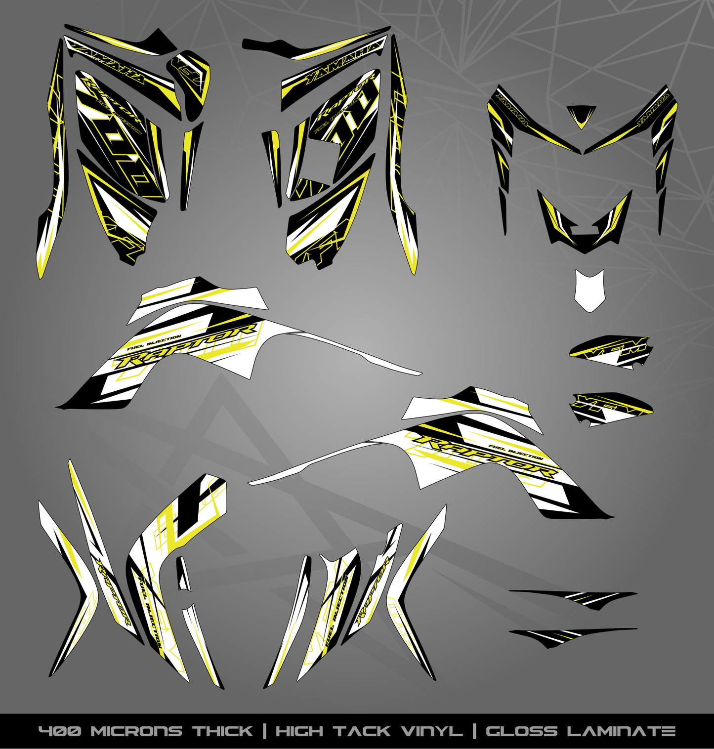 Full Sticker Kit for Yamaha Raptor 700 R (2006-2008)