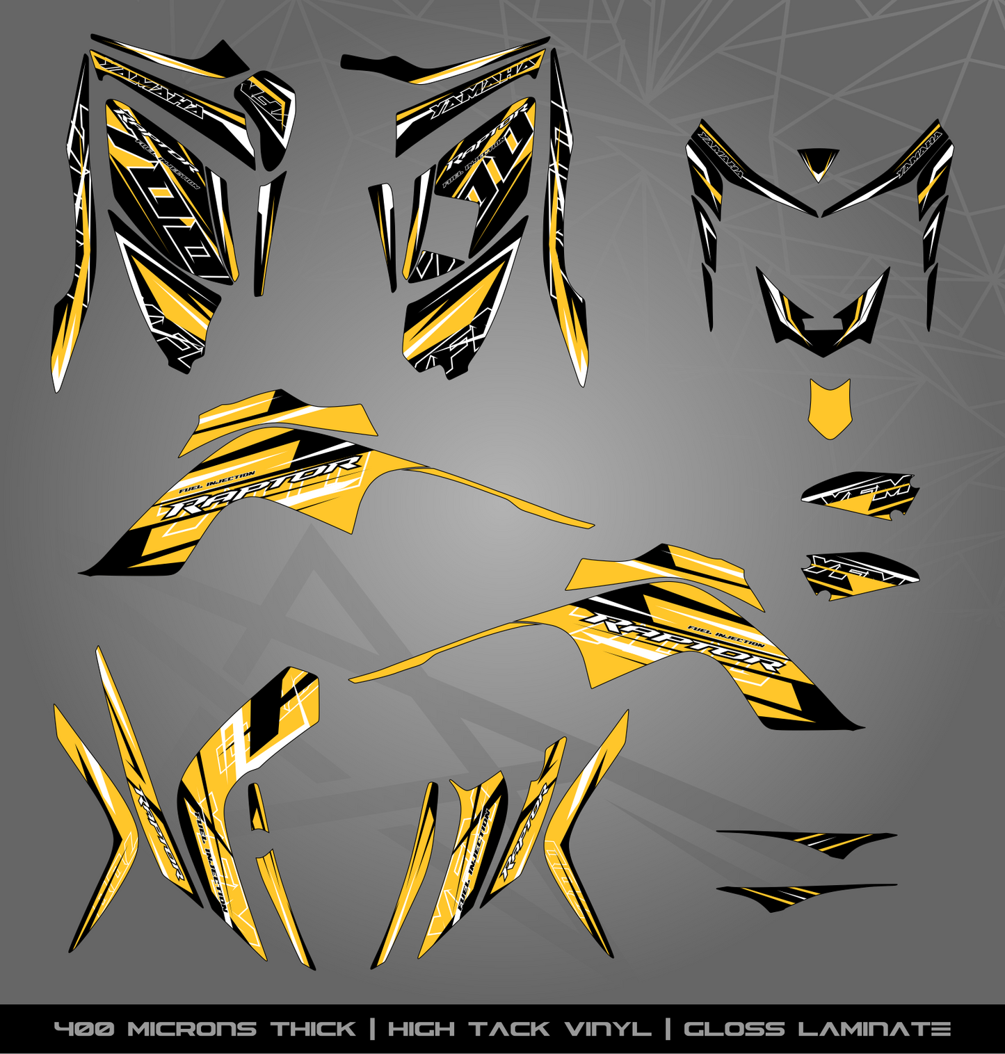Full Sticker Kit for Yamaha Raptor 700 R (2006-2008)