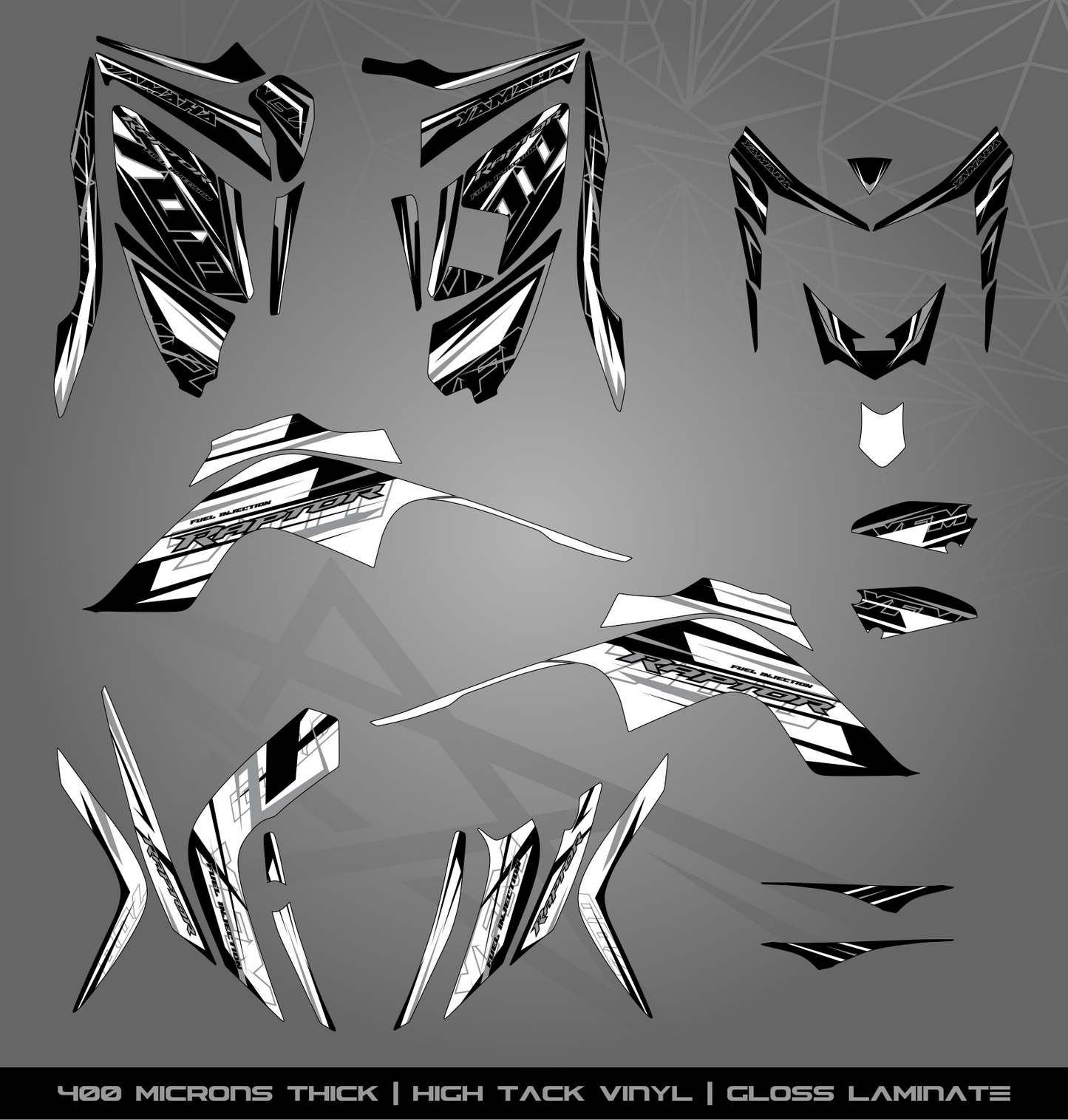 Full Sticker Kit for Yamaha Raptor 700 R (2006-2008)