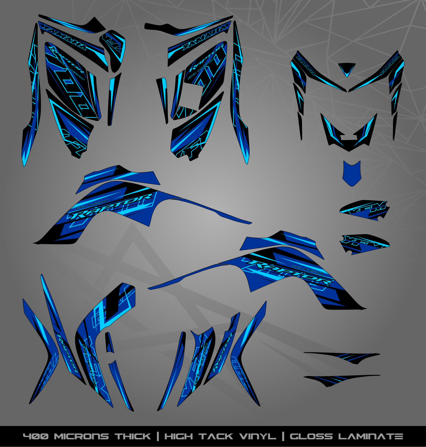 Full Sticker Kit for Yamaha Raptor 700 R (2006-2008)