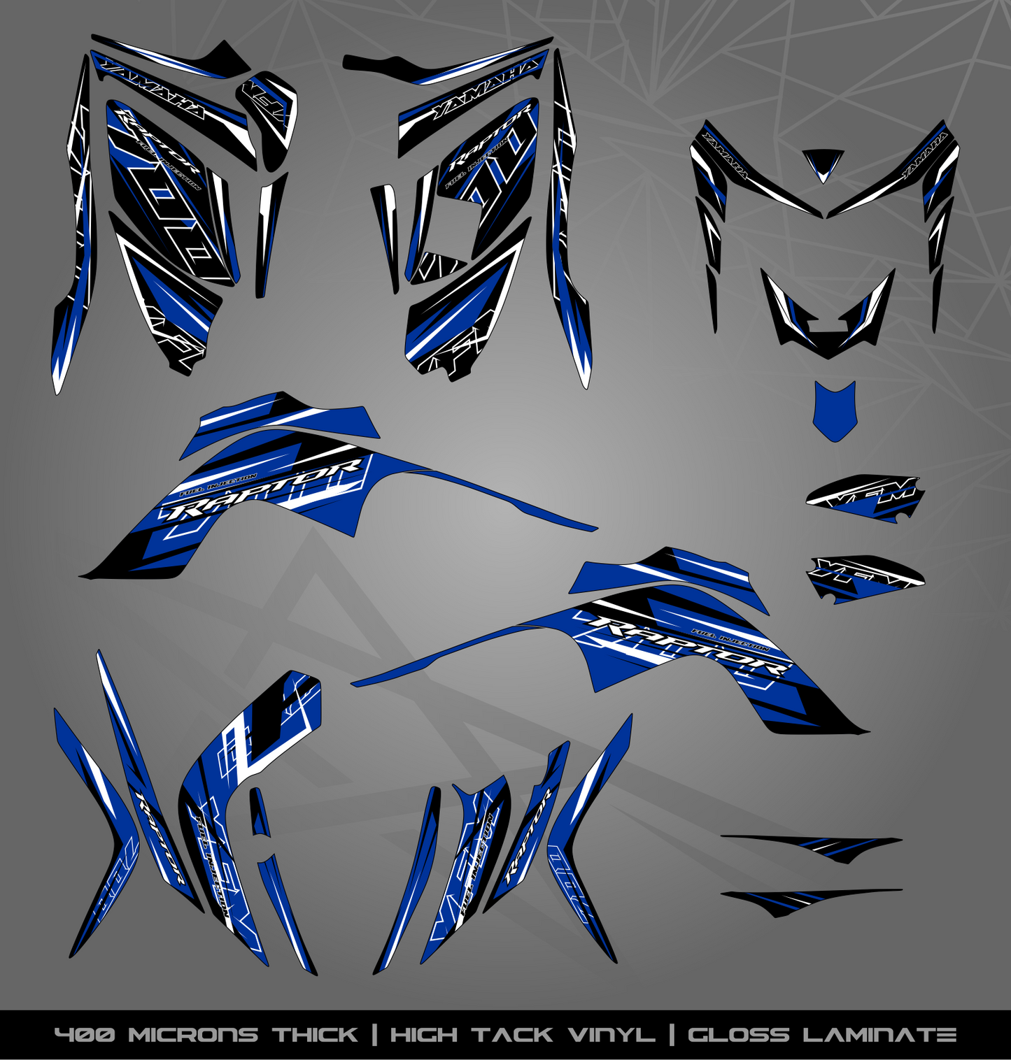 Full Sticker Kit for Yamaha Raptor 700 R (2006-2008)