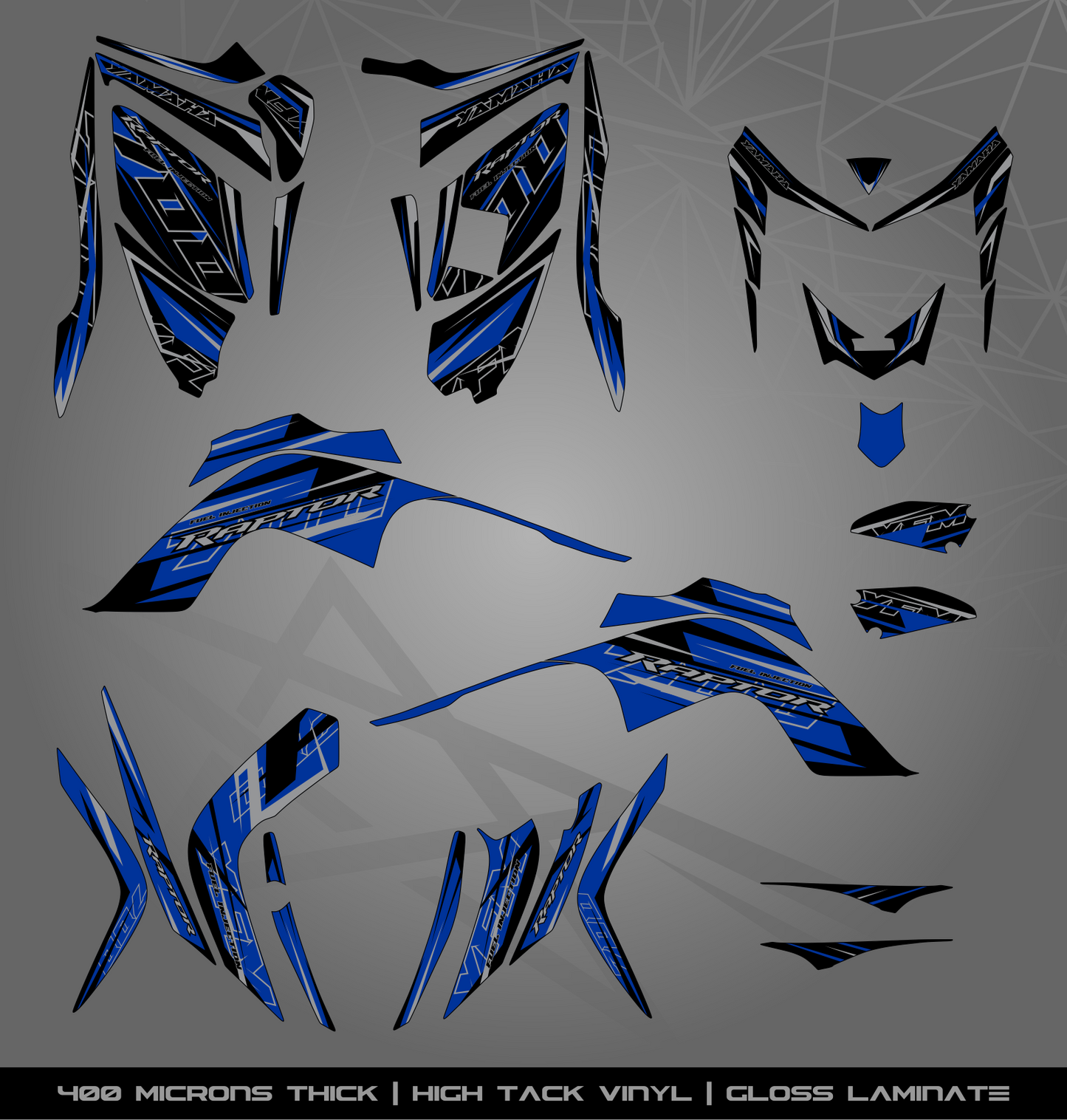 Full Sticker Kit for Yamaha Raptor 700 R (2006-2008)