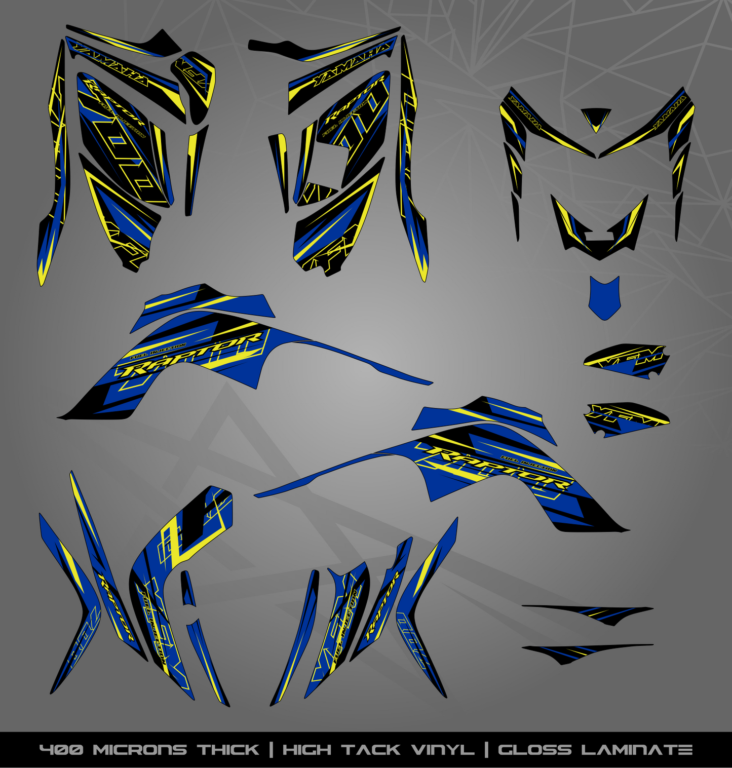 Full Sticker Kit for Yamaha Raptor 700 R (2006-2008)