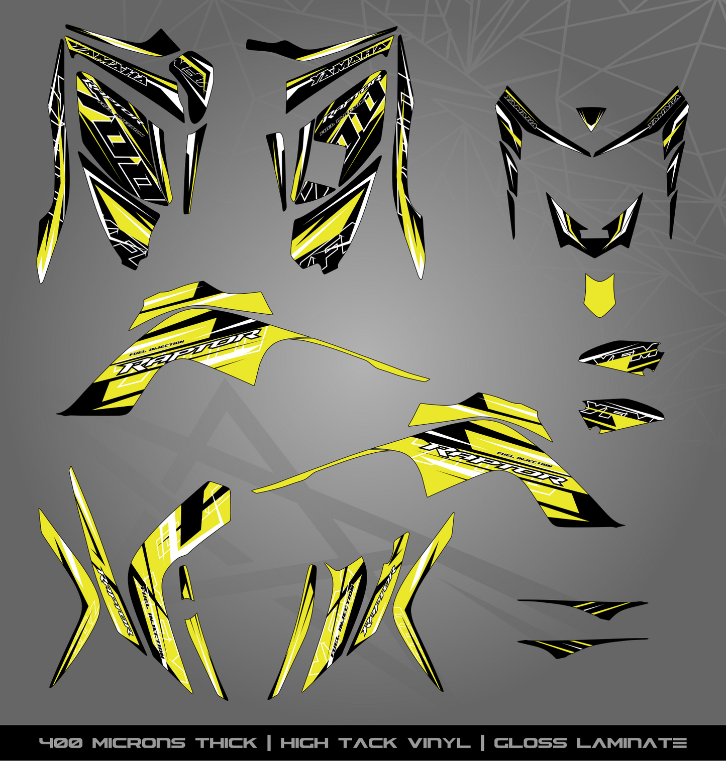 Full Sticker Kit for Yamaha Raptor 700 R (2006-2008)