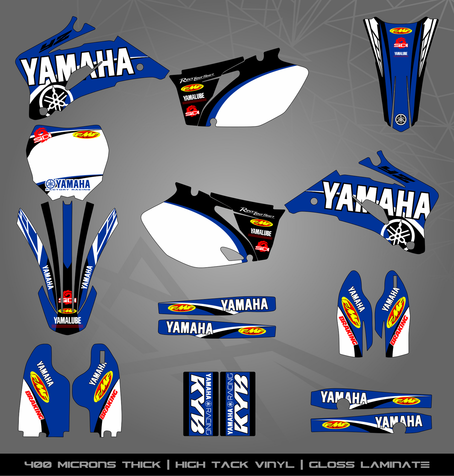 Full Sticker Kit for Yamaha MX bike