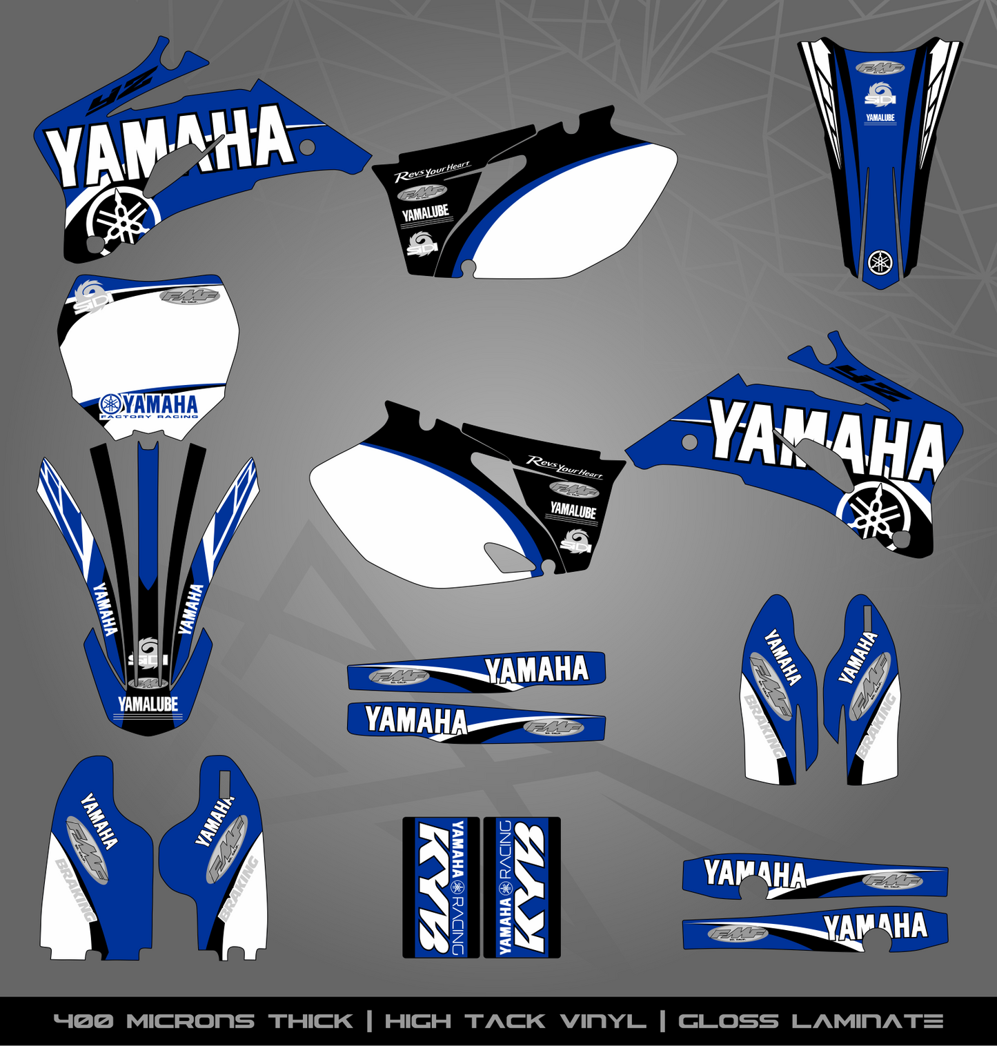 Full Sticker Kit for Yamaha MX bike