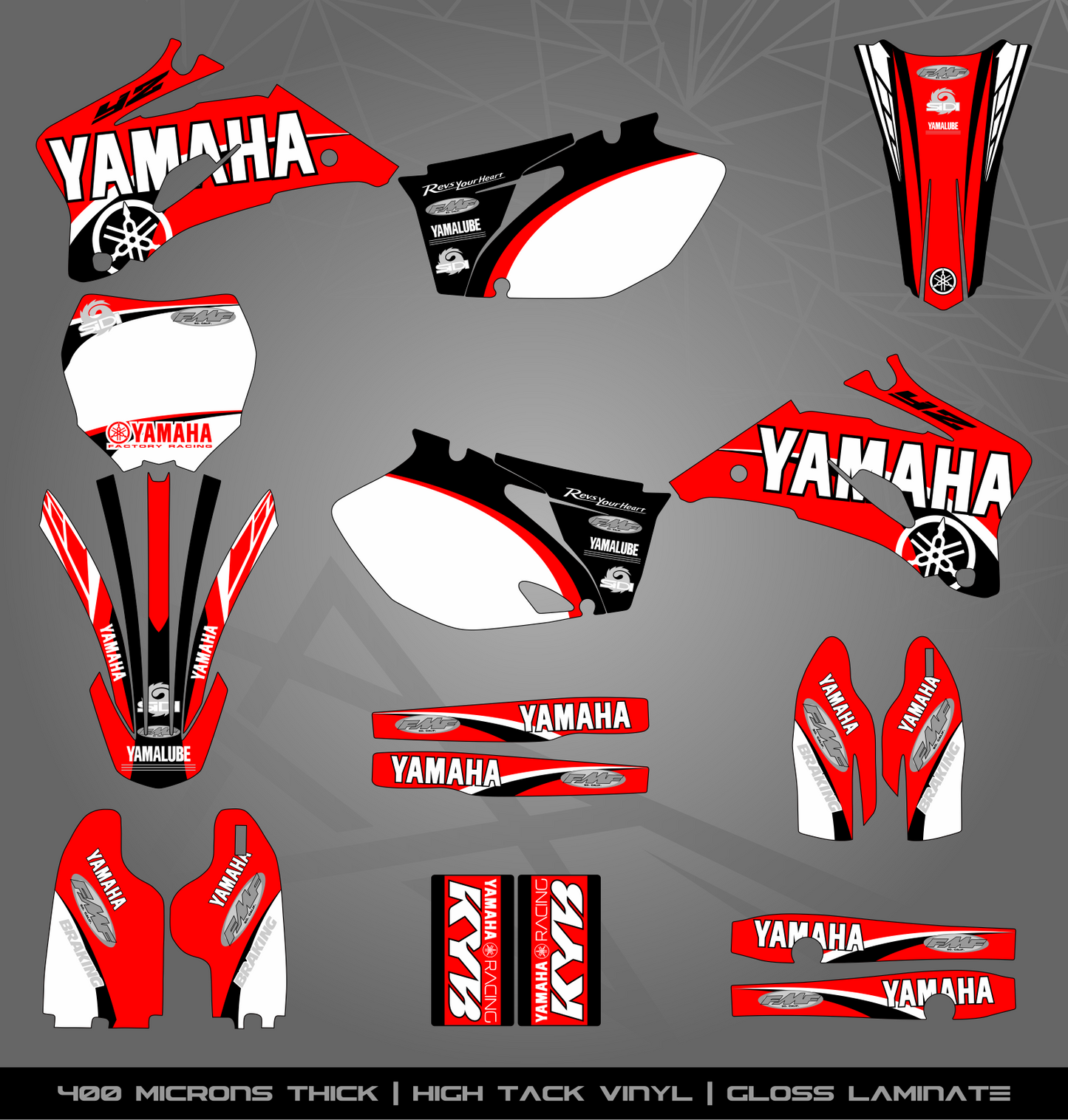Full Sticker Kit for Yamaha MX bike
