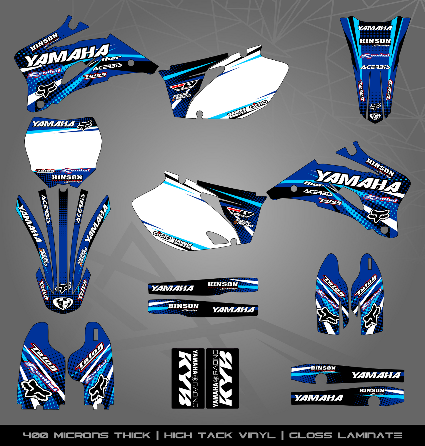 Full Sticker Kit for Yamaha MX bike