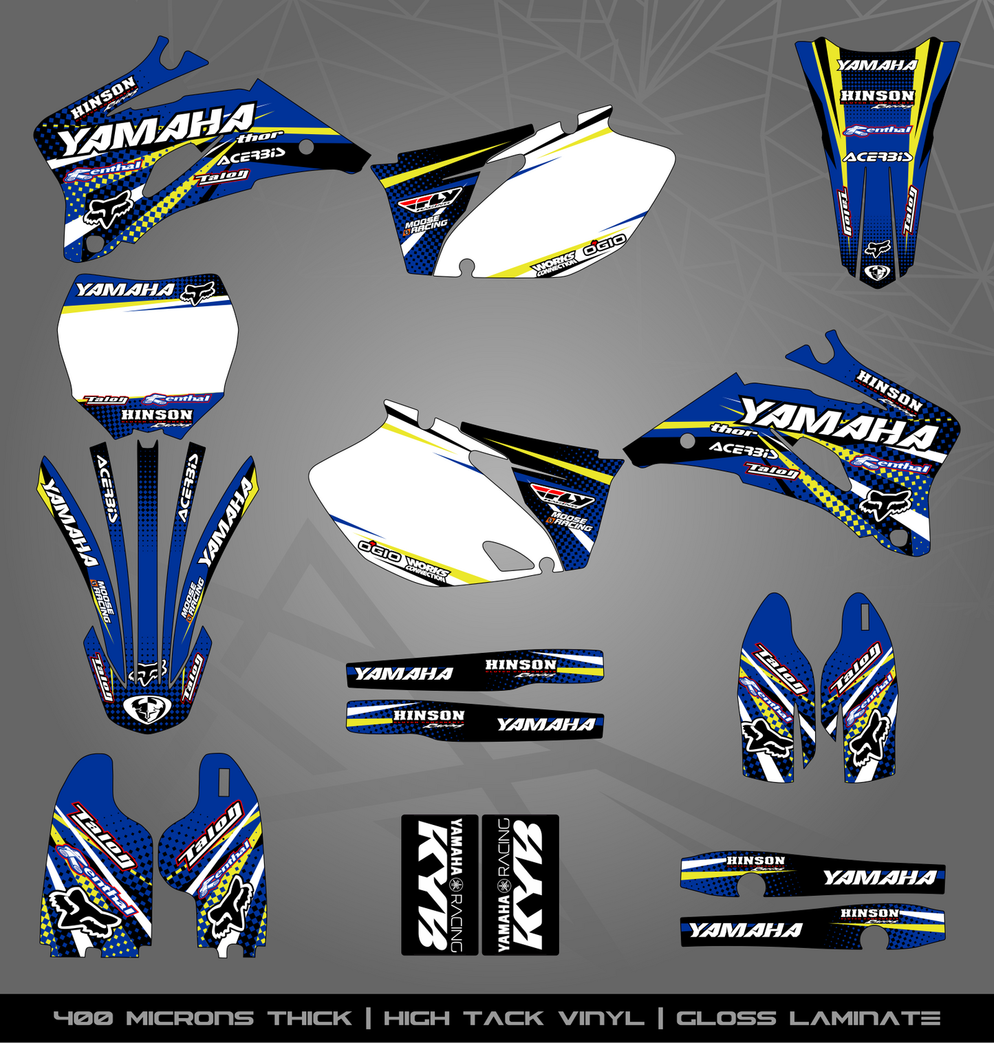 Full Sticker Kit for Yamaha MX bike