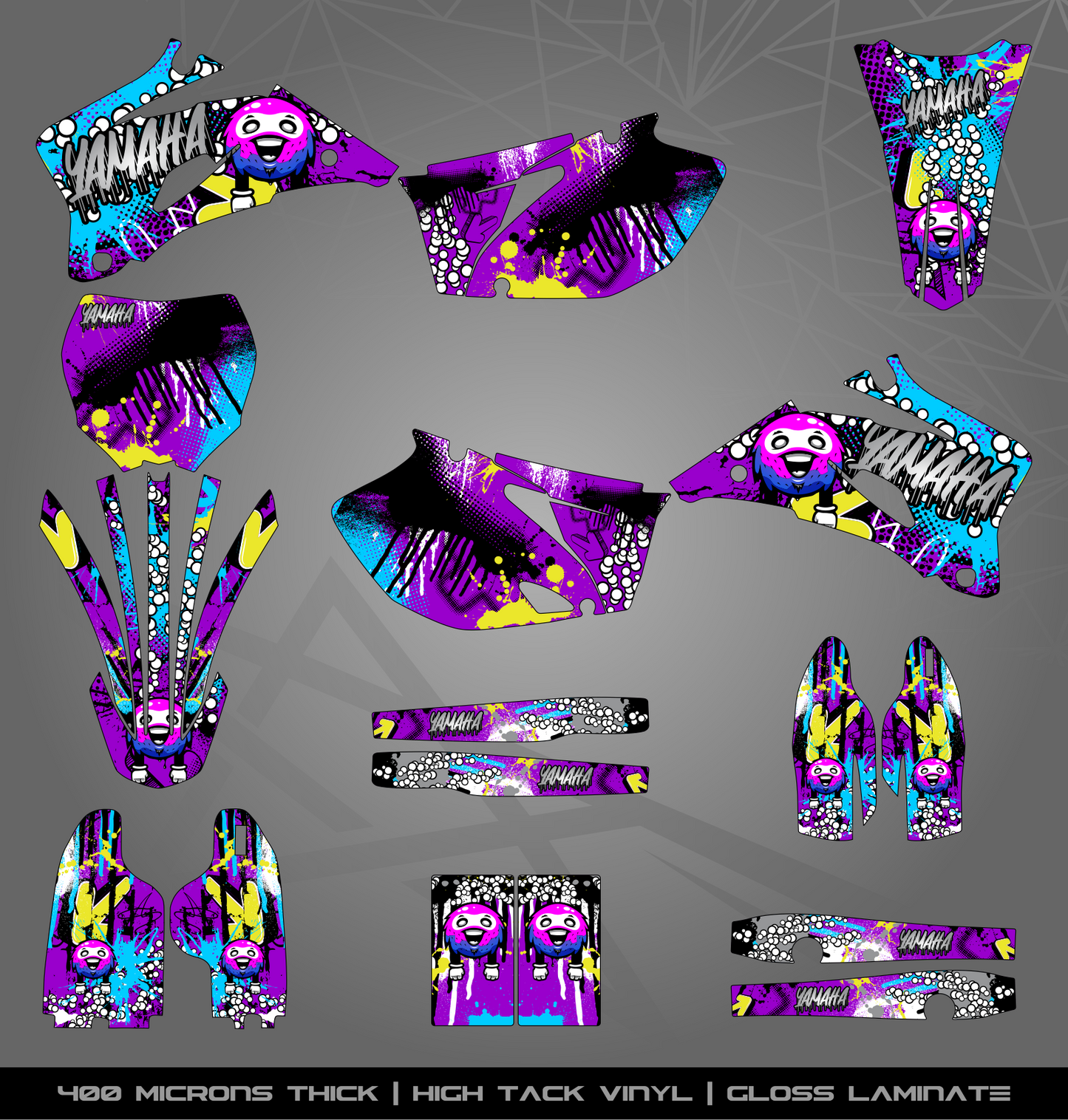 Full Sticker Kit for Yamaha MX bike