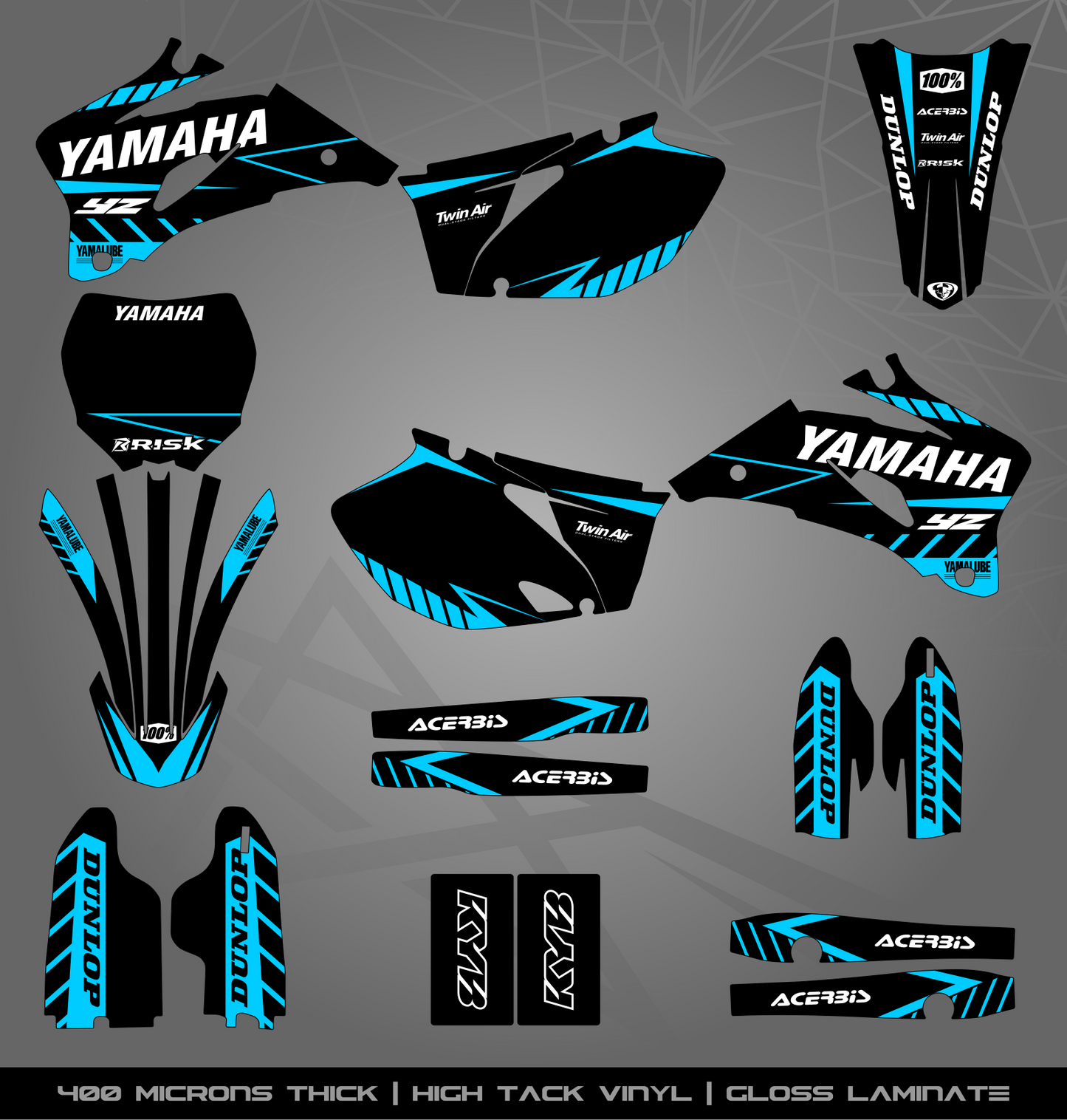 Full Sticker Kit for Yamaha MX bike