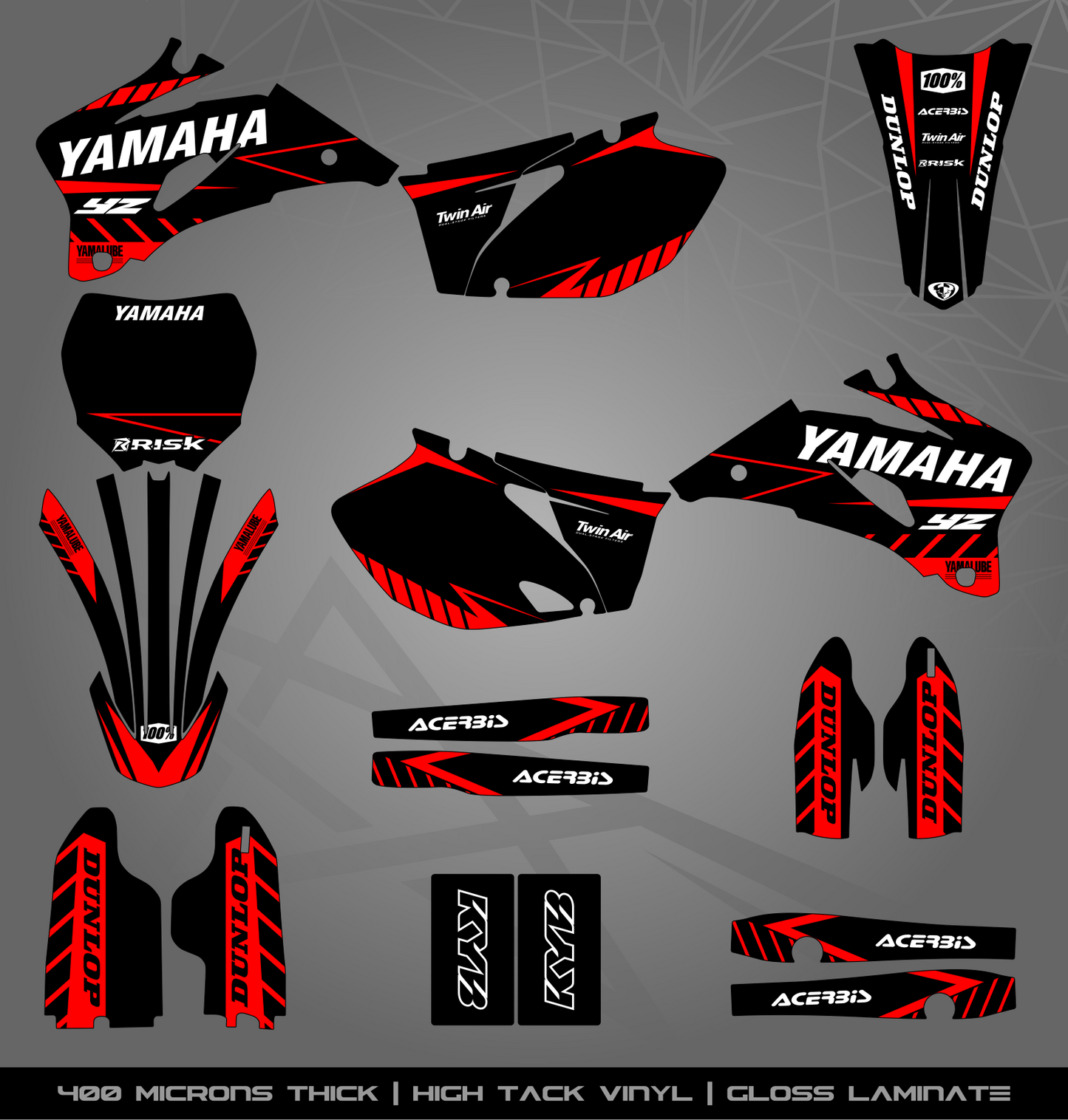Full Sticker Kit for Yamaha MX bike