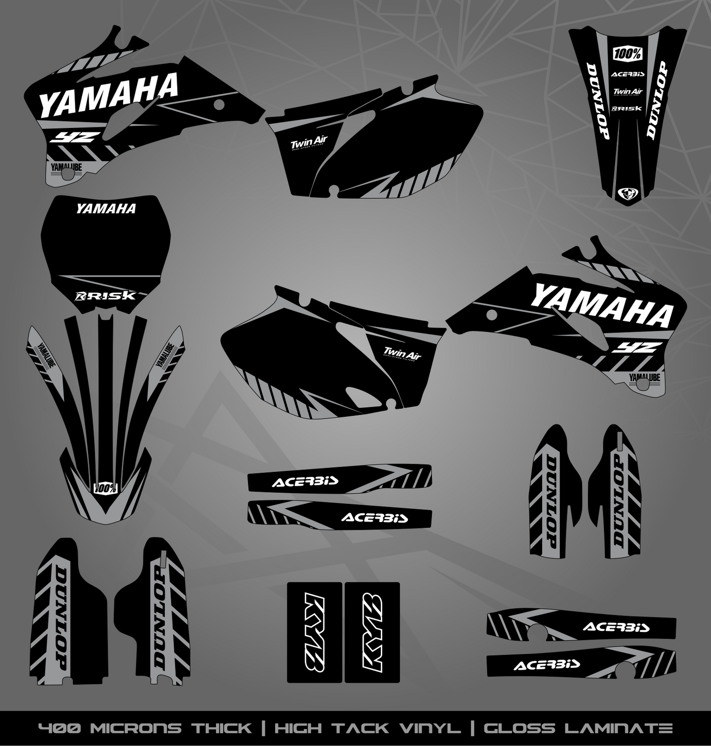 Full Sticker Kit for Yamaha MX bike