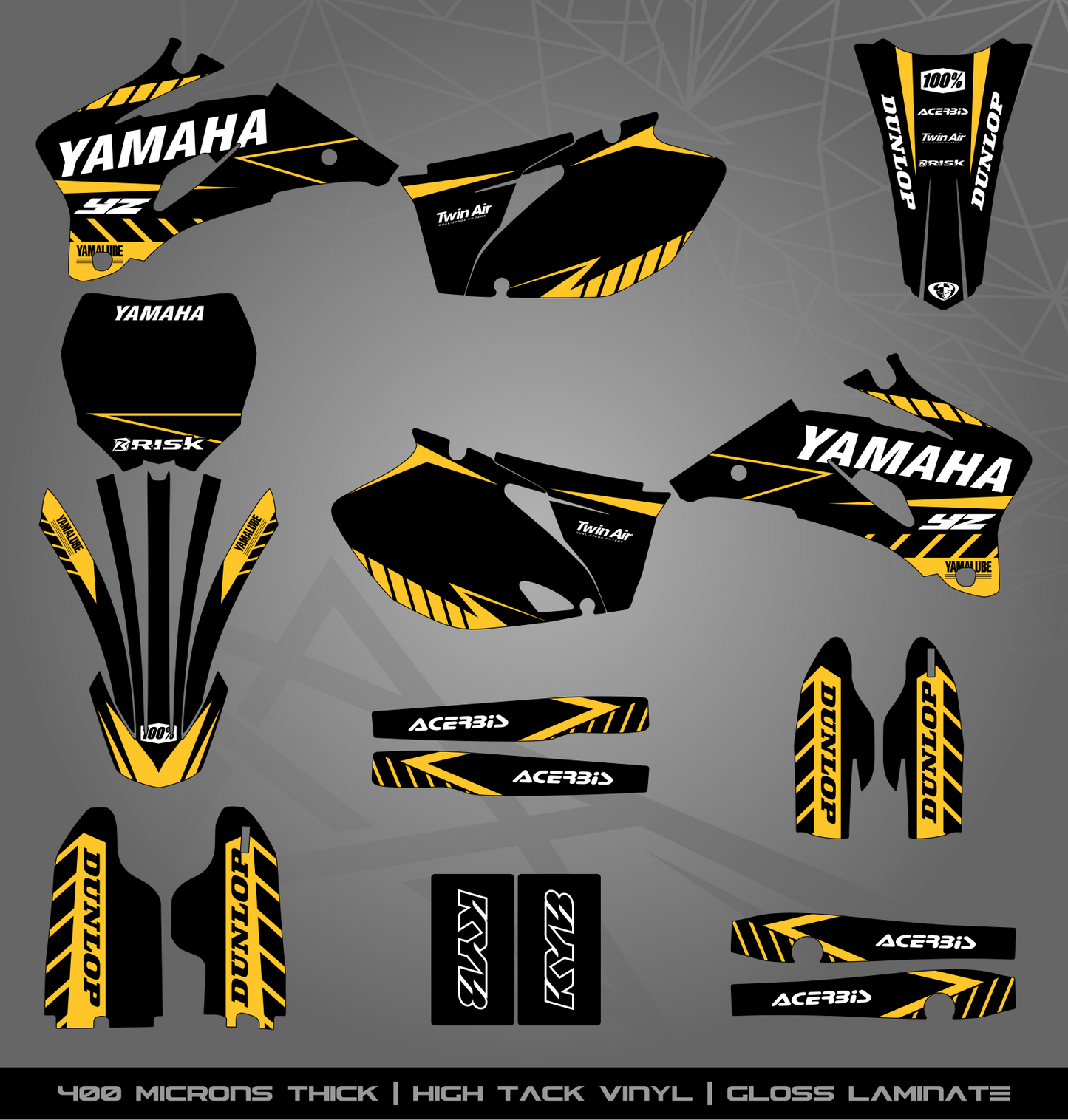 Full Sticker Kit for Yamaha MX bike