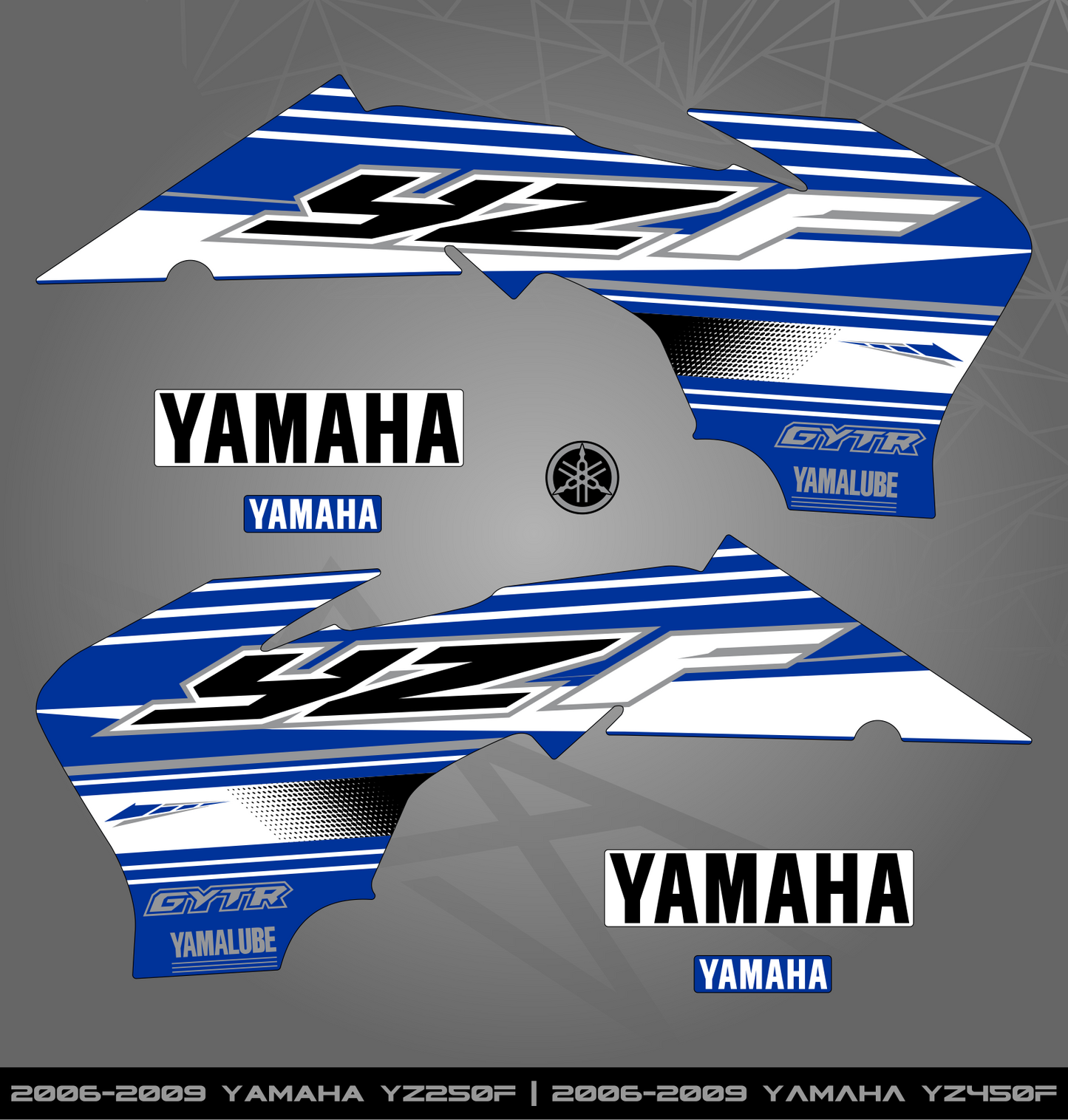 Partial Sticker Kit for Yamaha YZ 250 | 450 F (2006-2009)