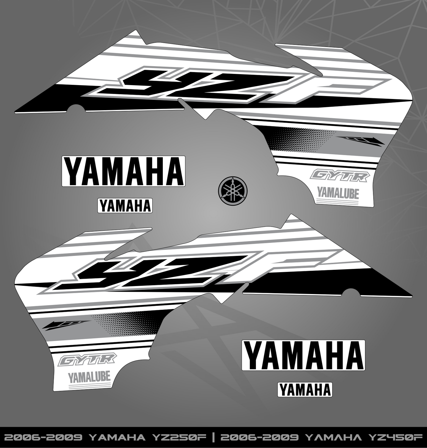 Partial Sticker Kit for Yamaha YZ 250 | 450 F (2006-2009)