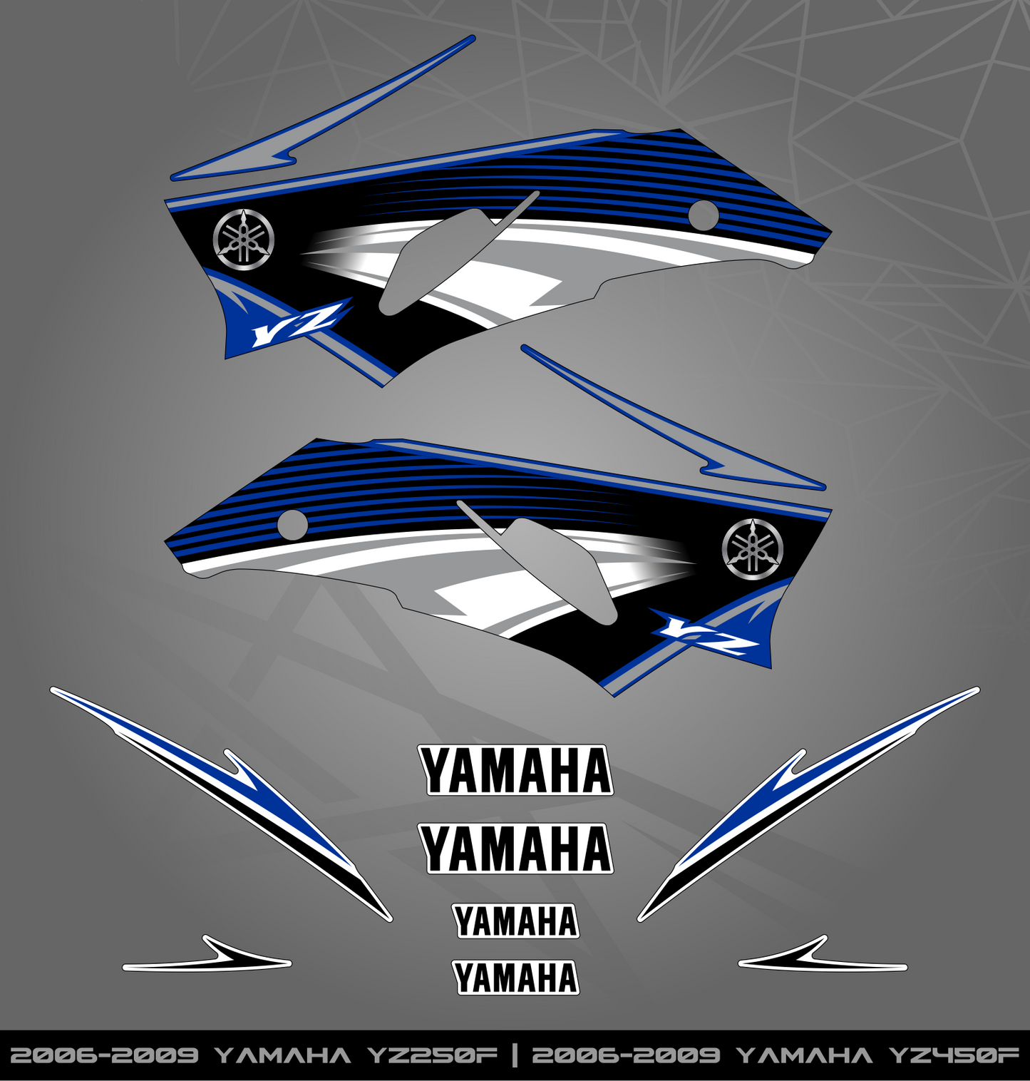 Partial Sticker Kit for Yamaha YZ 250 | 450 F (2006-2009)