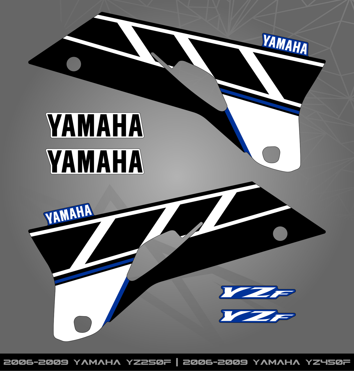 Partial Sticker Kit for Yamaha YZ 250 | 450 F (2006-2009)