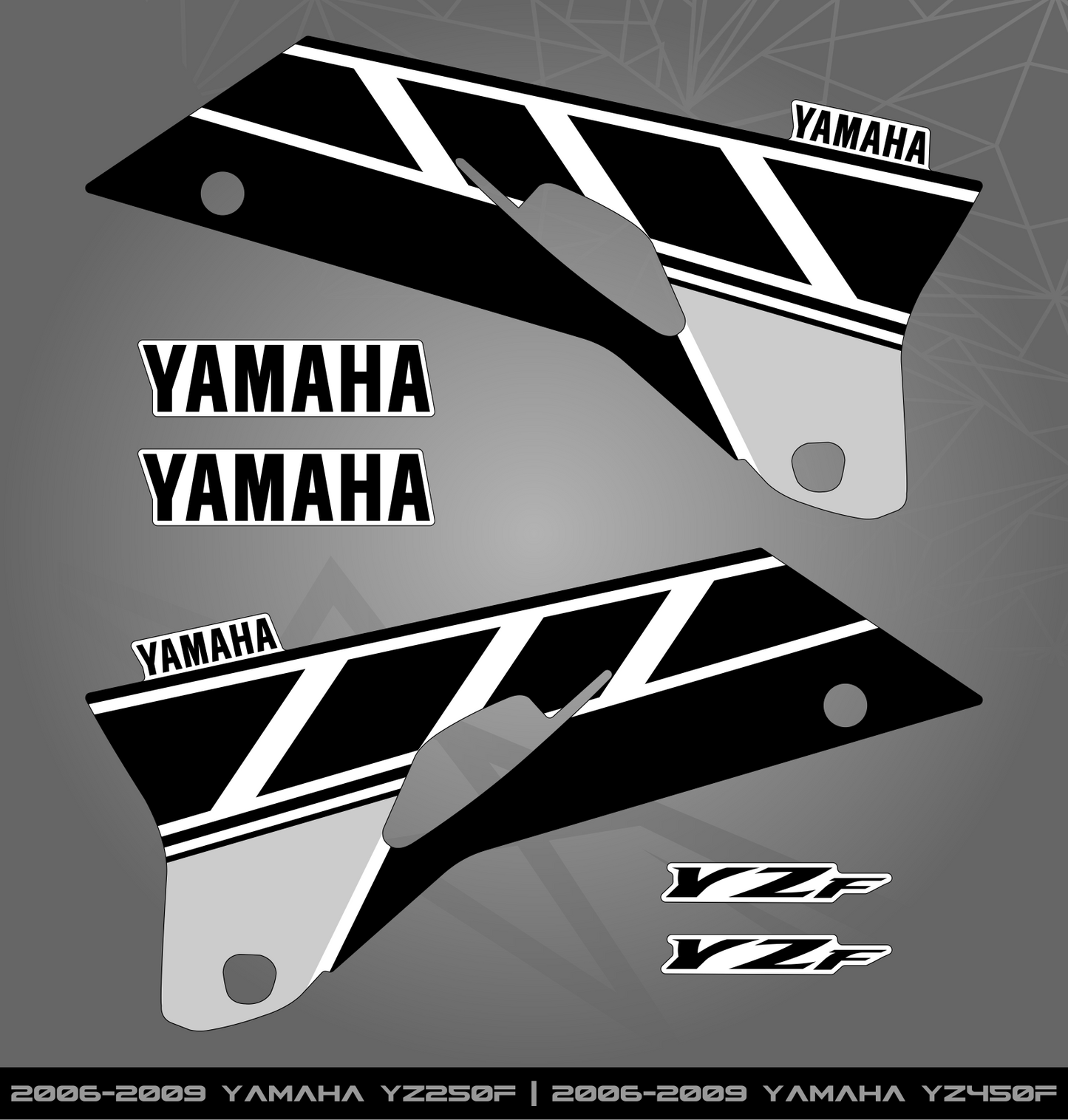Partial Sticker Kit for Yamaha YZ 250 | 450 F (2006-2009)