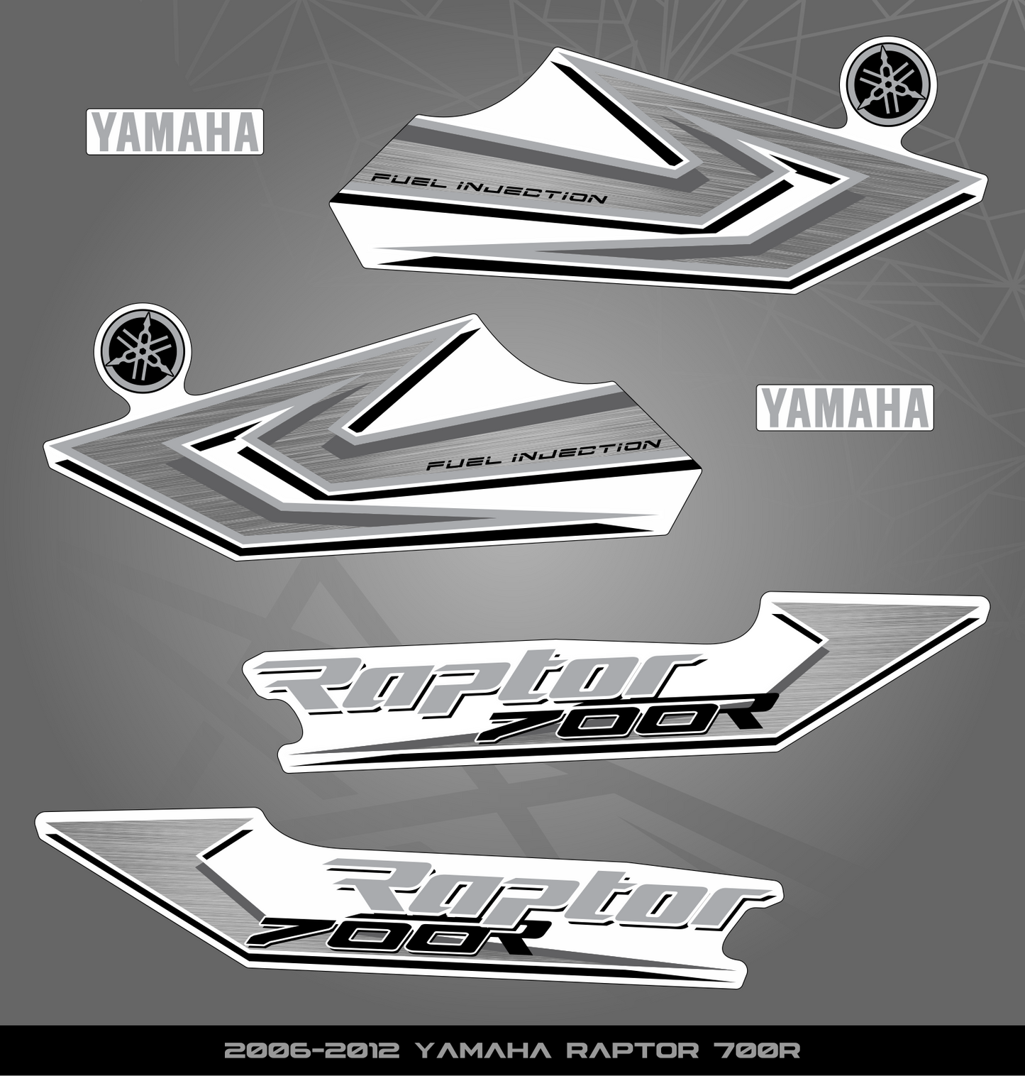 Partial Sticker Kit for Yamaha Raptor 700 R (2006-2012)
