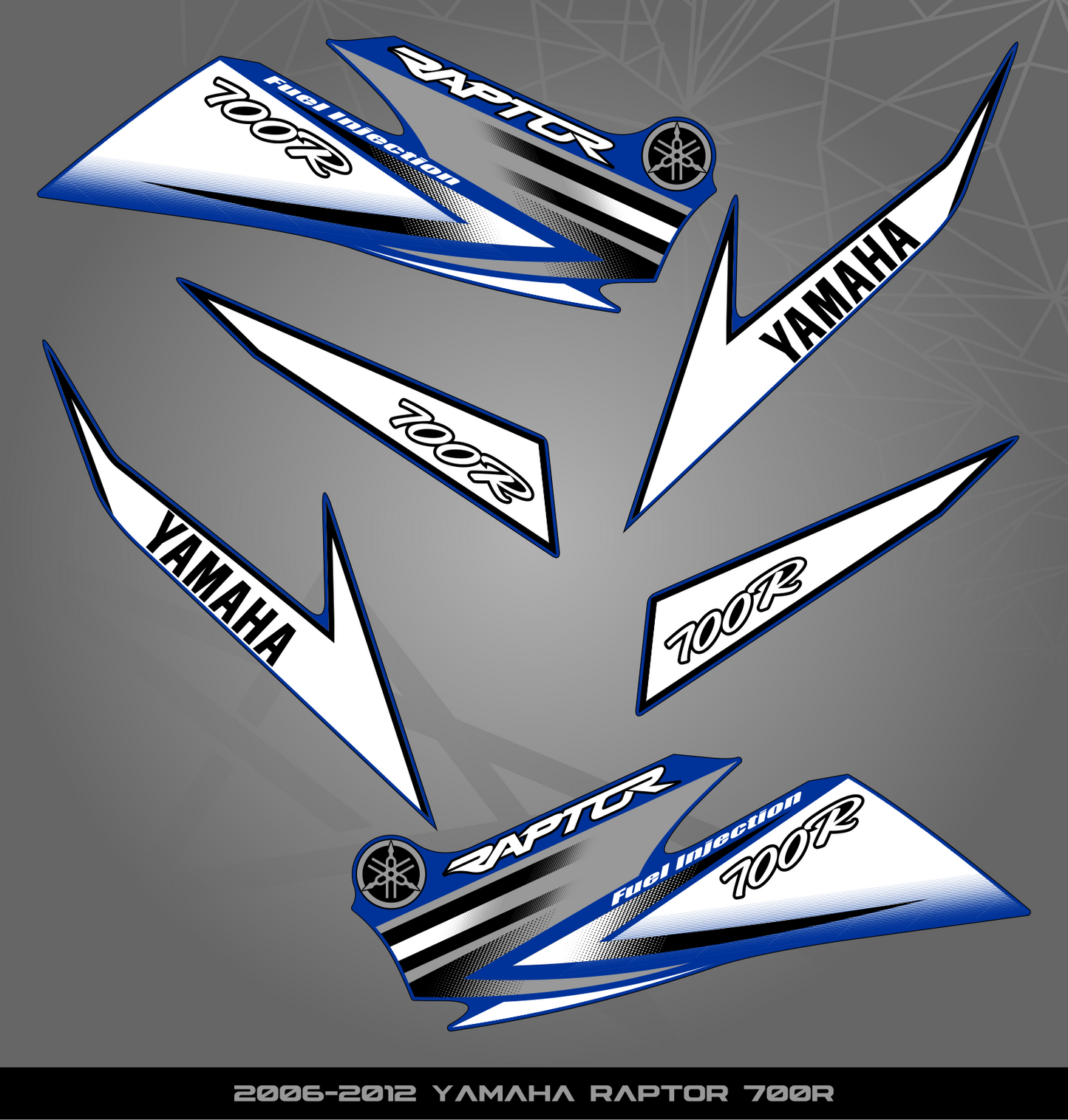 Partial Sticker Kit for Yamaha Raptor 700 R (2006-2012)