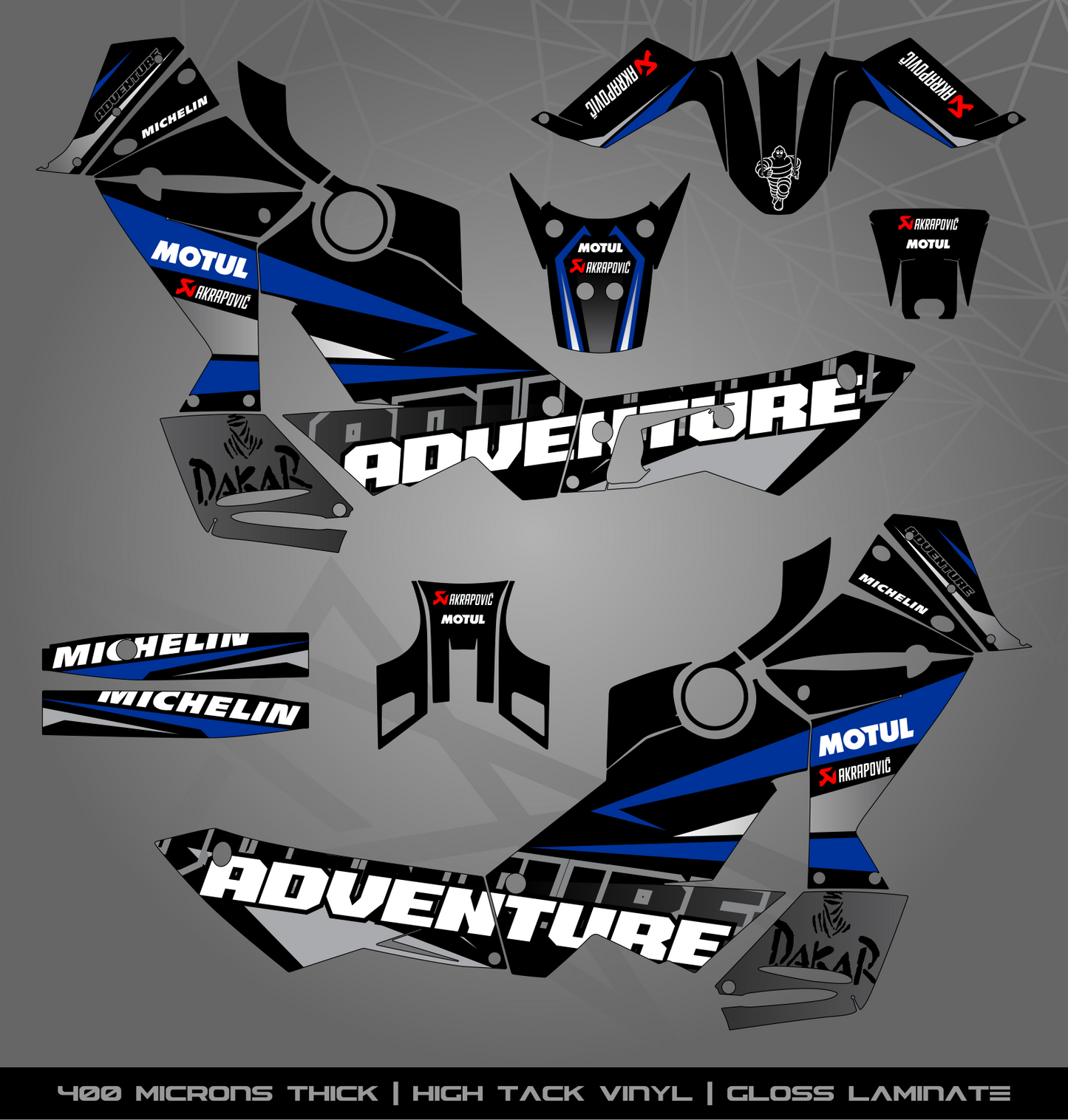 Full Sticker Kit for KTM 990 Adventure (2006-2013)