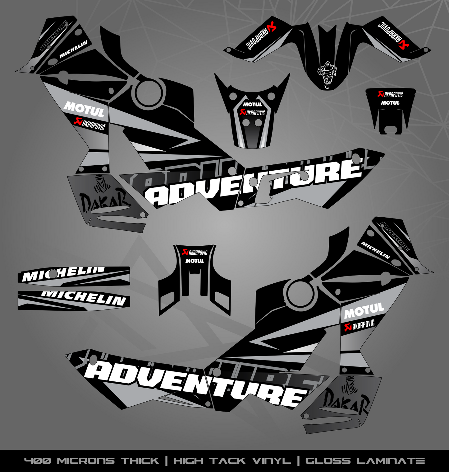 Full Sticker Kit for KTM 990 Adventure (2006-2013)