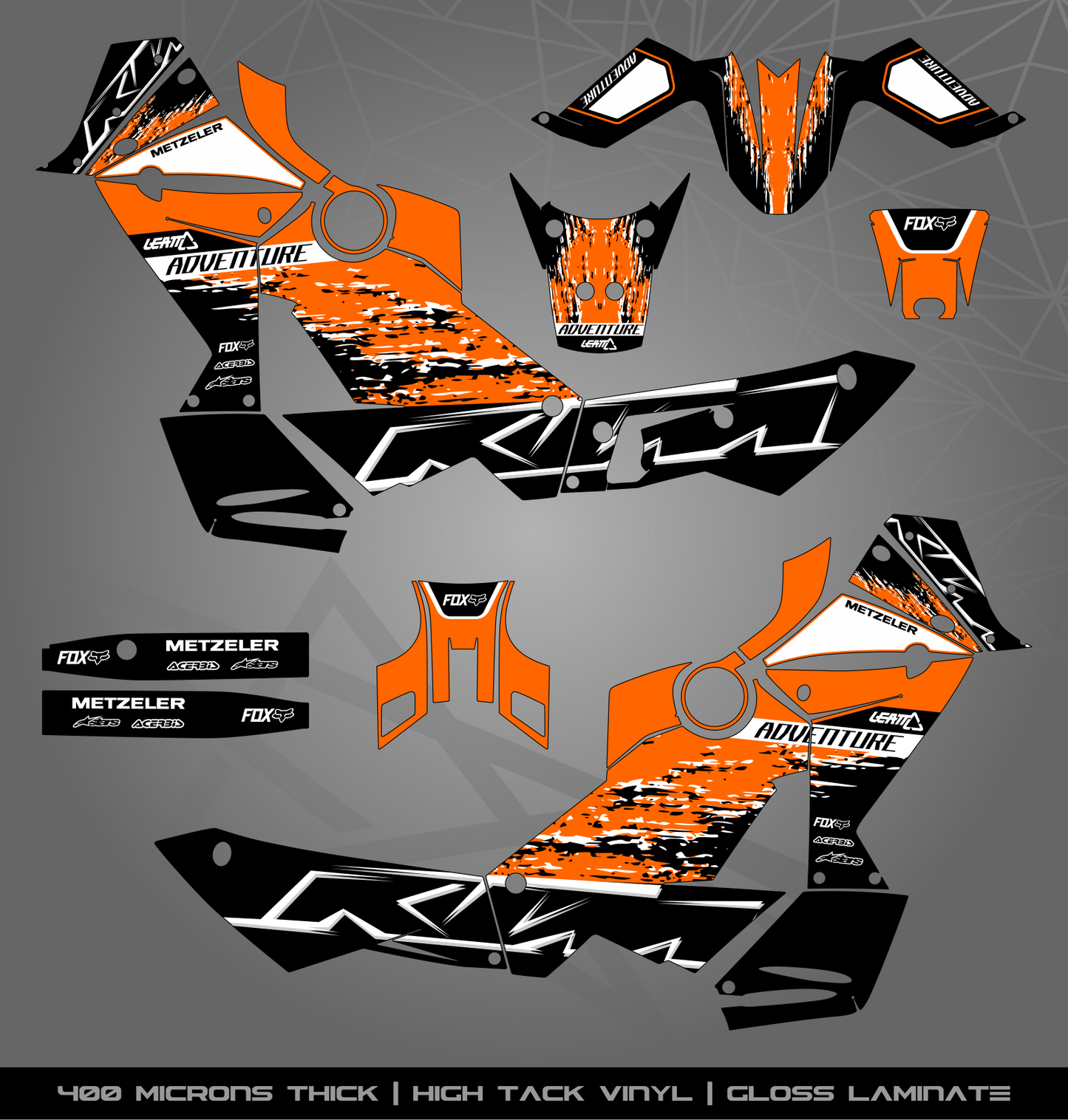 Full Sticker Kit for KTM 990 Adventure (2006-2013)