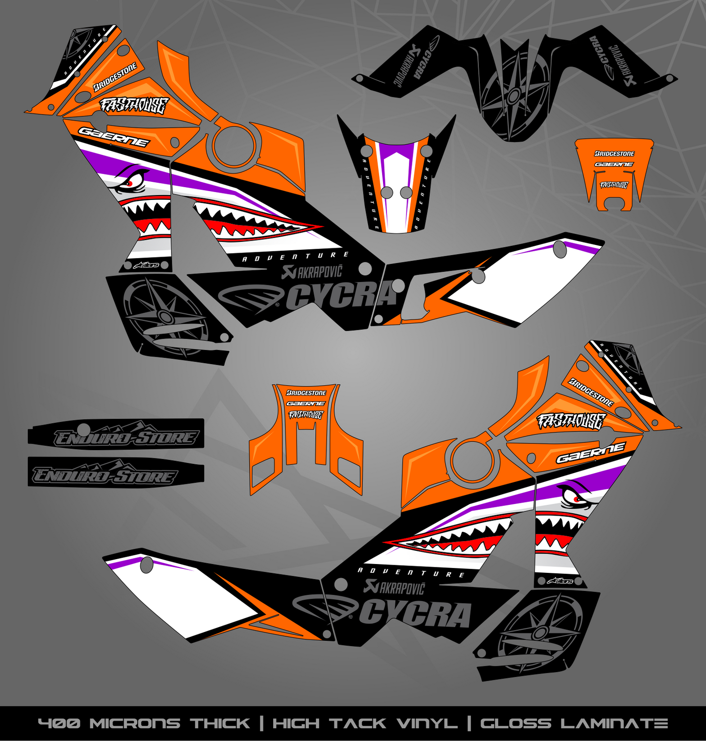 Full Sticker Kit for KTM 990 Adventure (2006-2013)