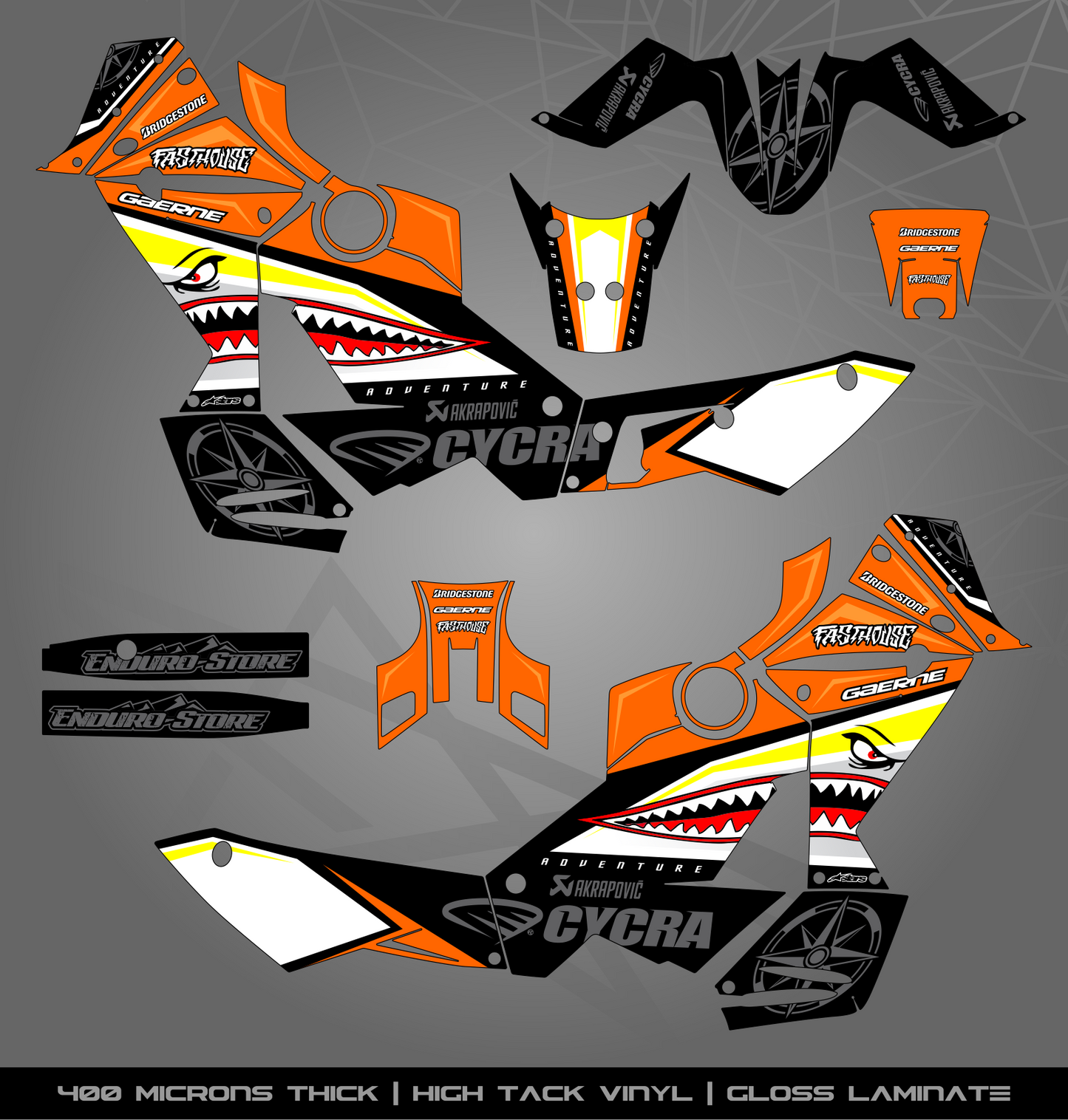 Full Sticker Kit for KTM 990 Adventure (2006-2013)