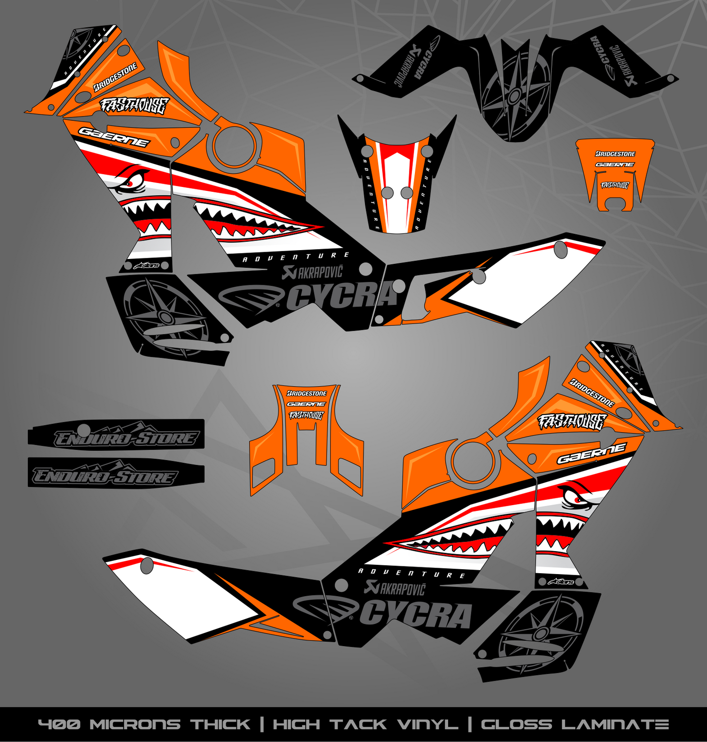 Full Sticker Kit for KTM 990 Adventure (2006-2013)