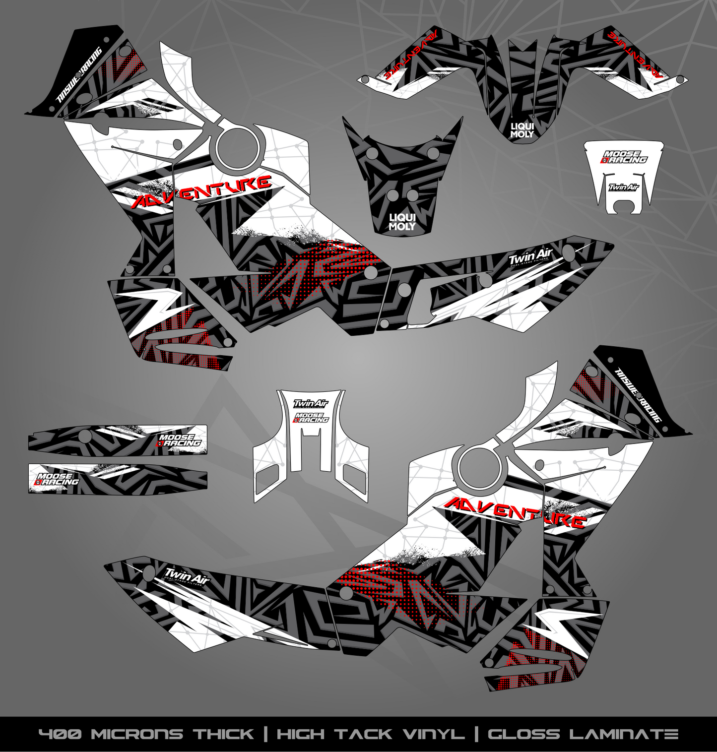 Full Sticker Kit for KTM 990 Adventure (2006-2013)