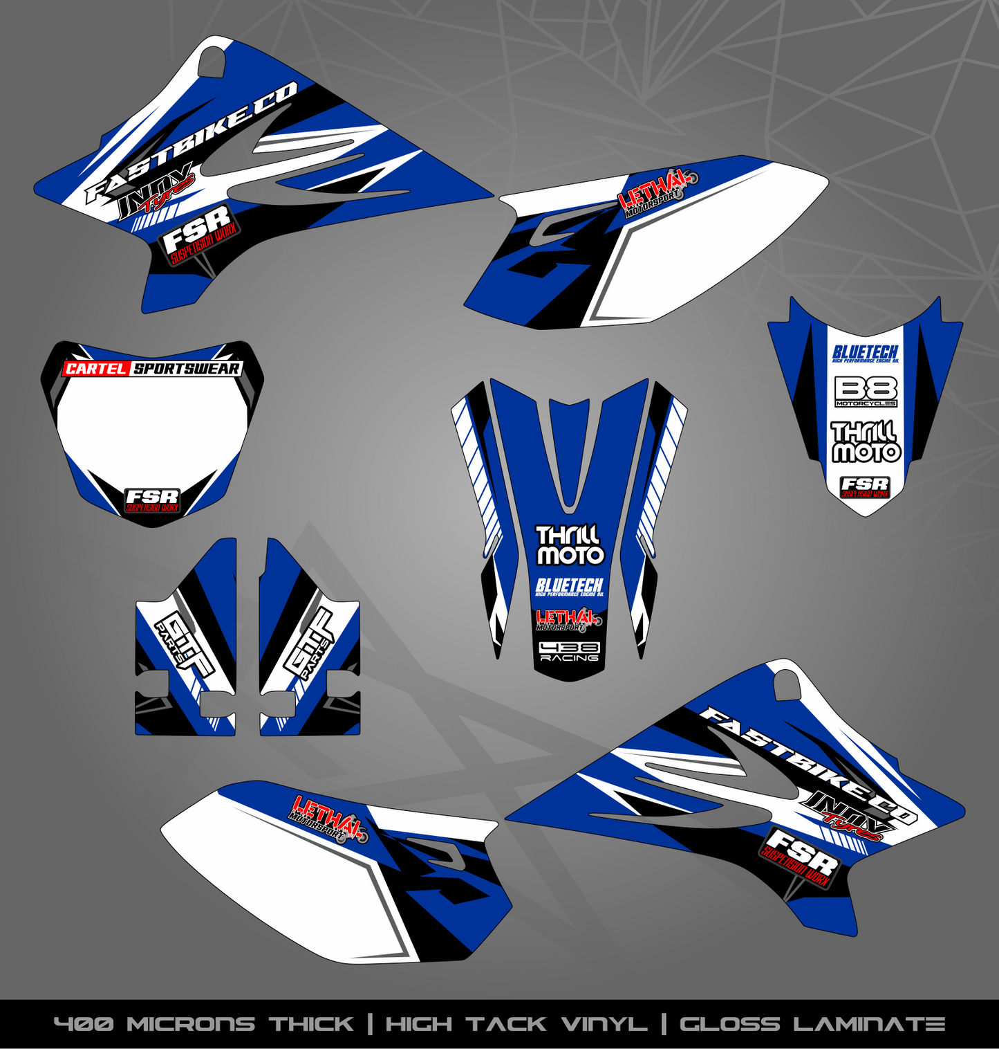 Full Sticker Kit for Yamaha MX bike