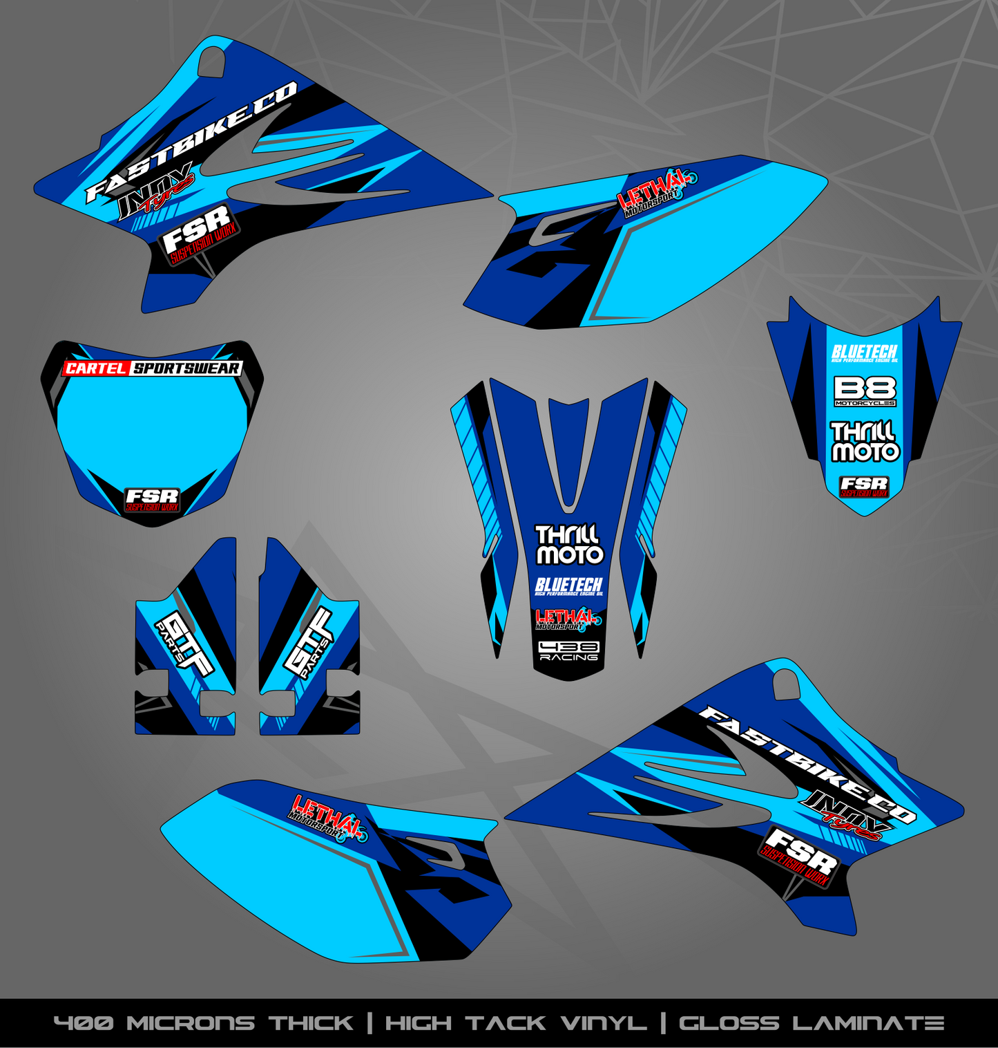 Full Sticker Kit for Yamaha MX bike