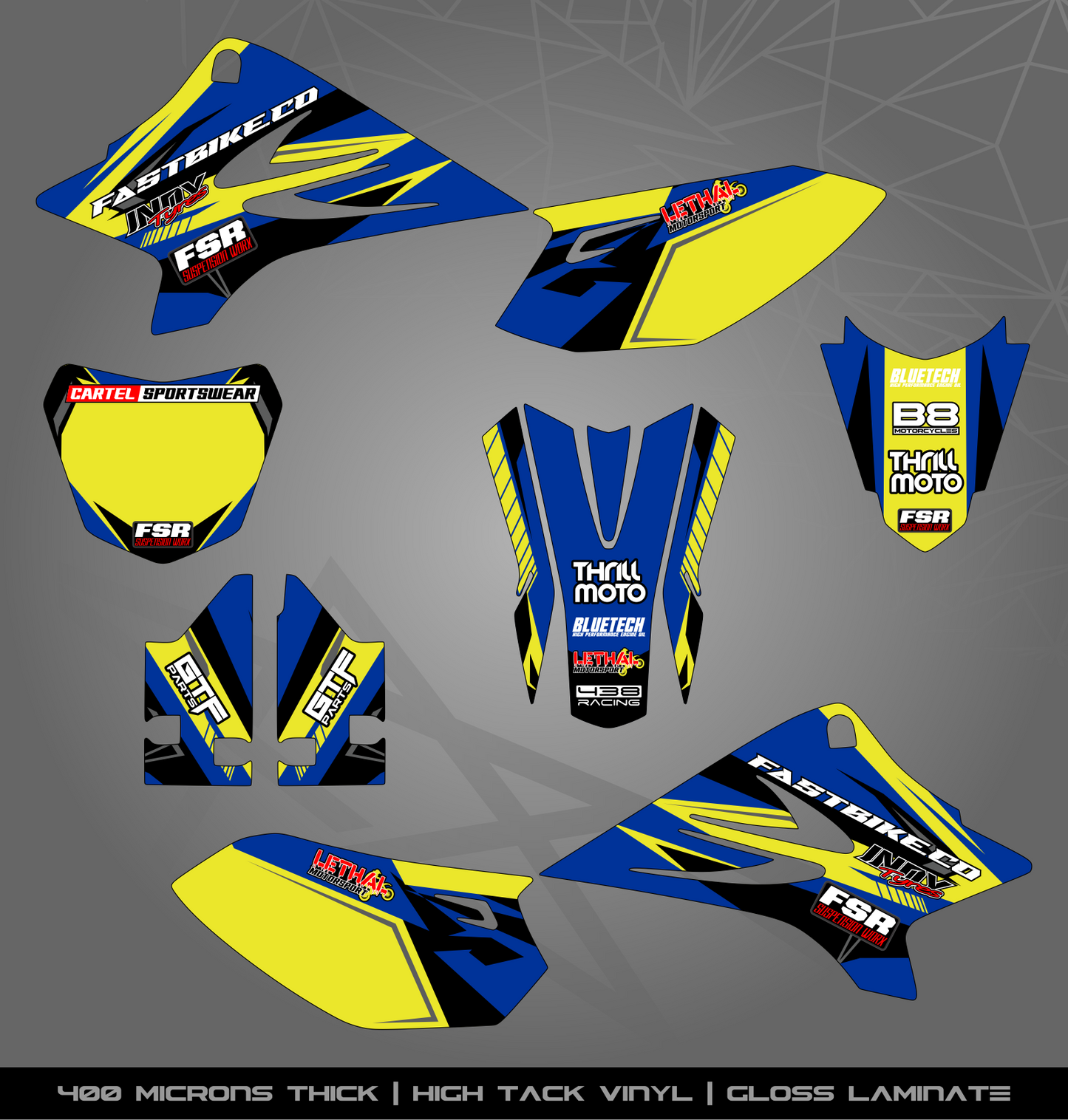 Full Sticker Kit for Yamaha MX bike