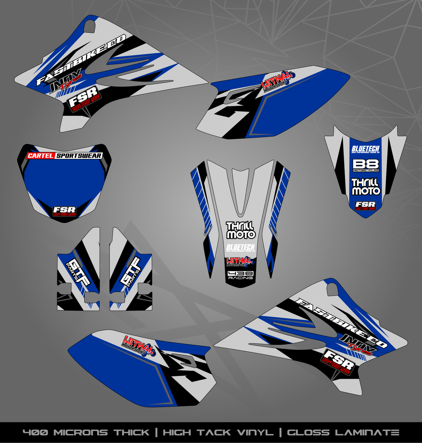 Full Sticker Kit for Yamaha MX bike