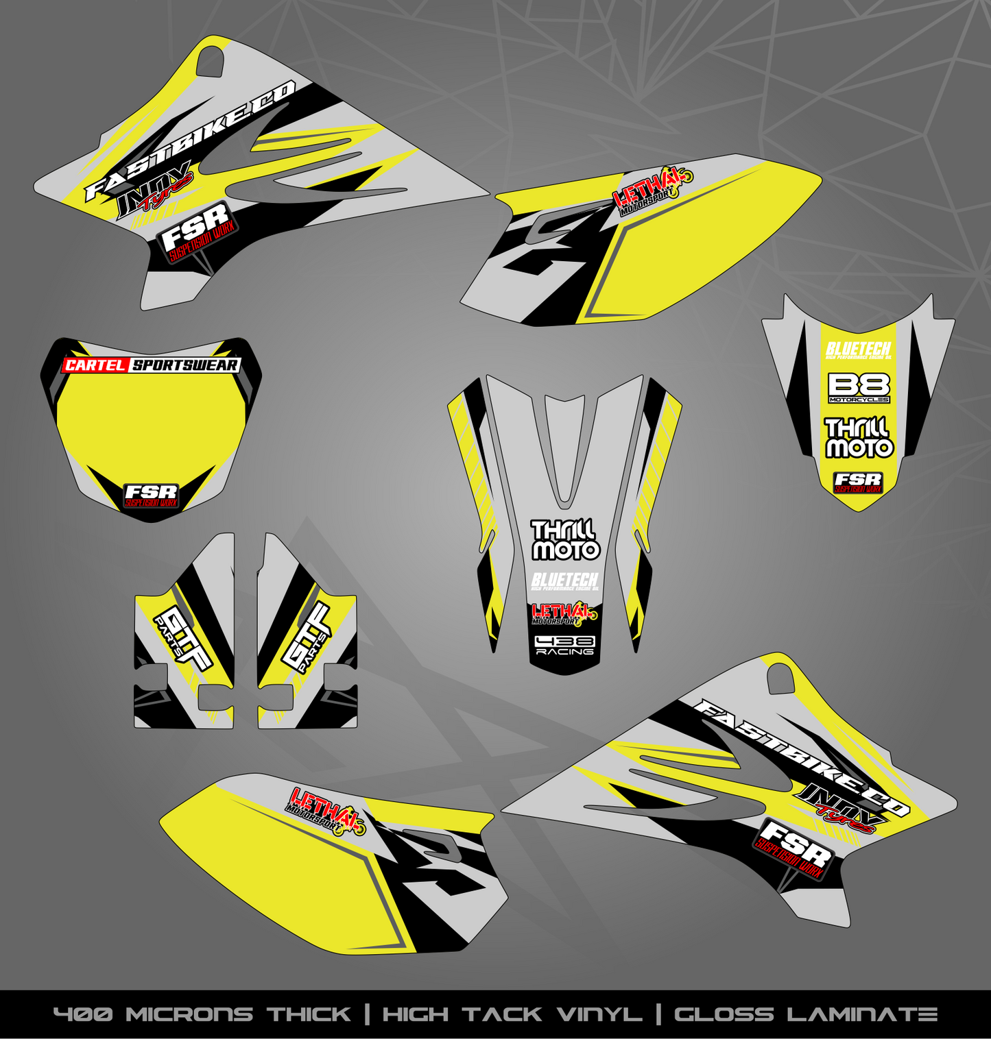 Full Sticker Kit for Yamaha MX bike
