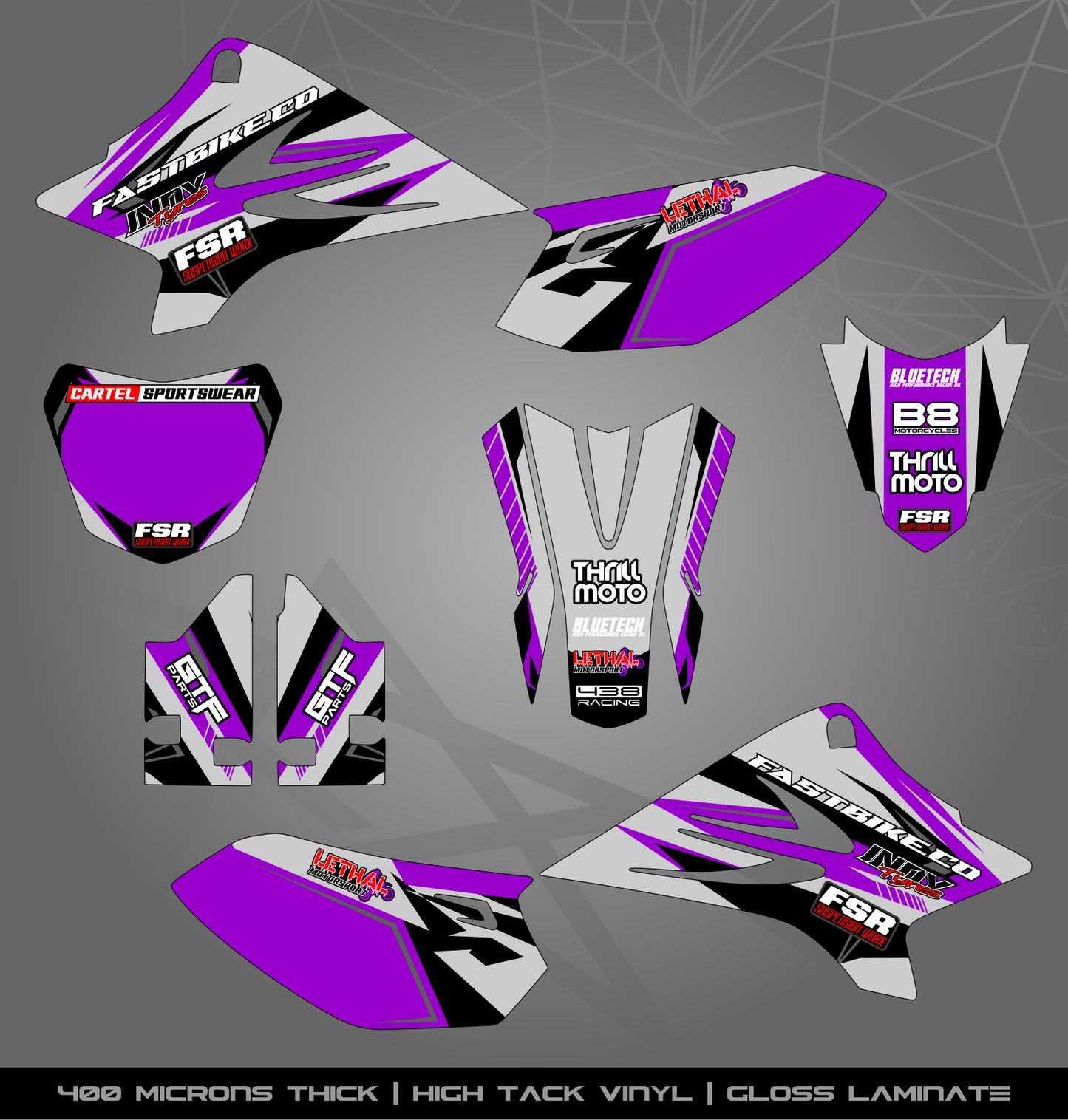Full Sticker Kit for Yamaha MX bike