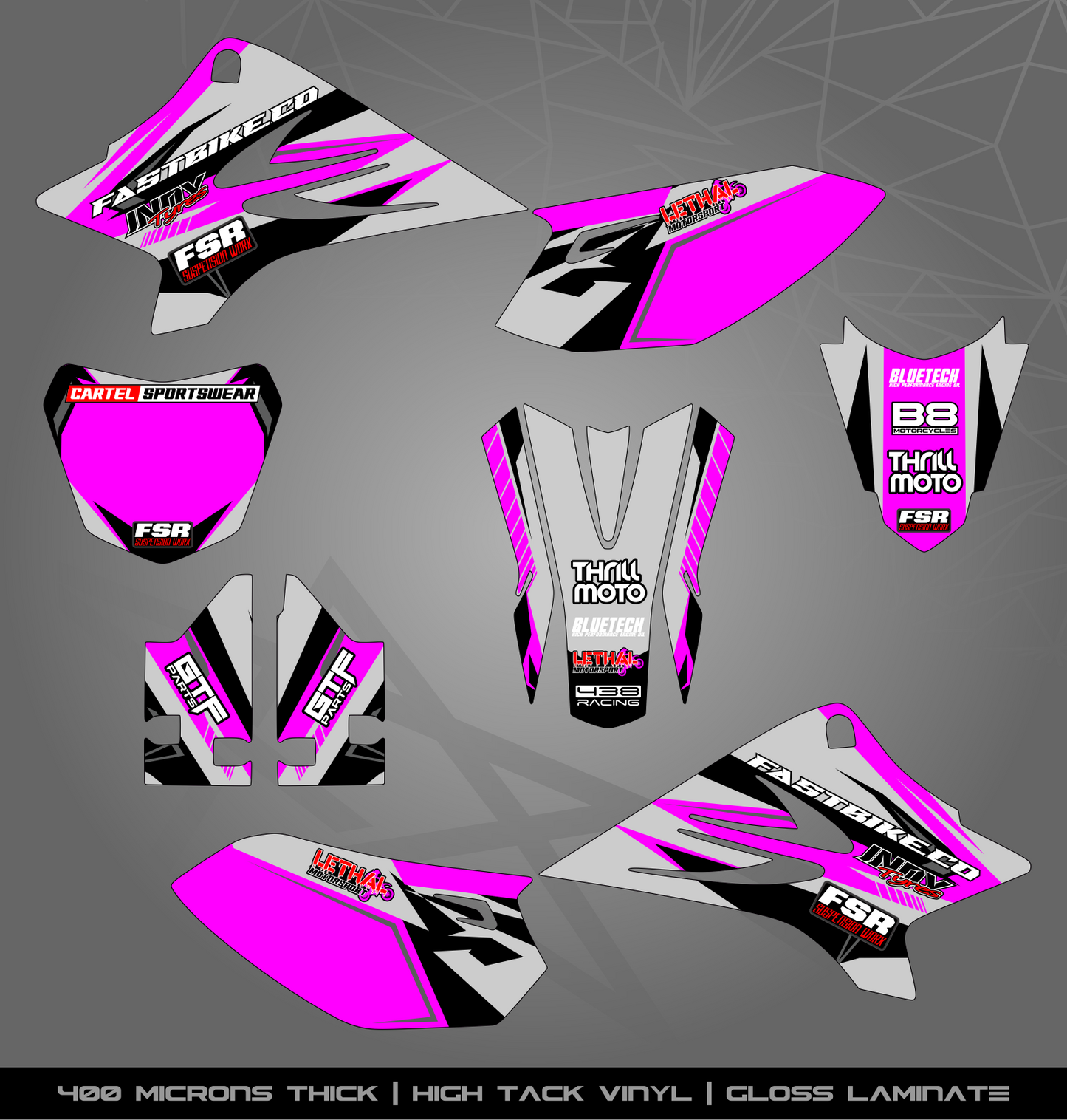 Full Sticker Kit for Yamaha MX bike
