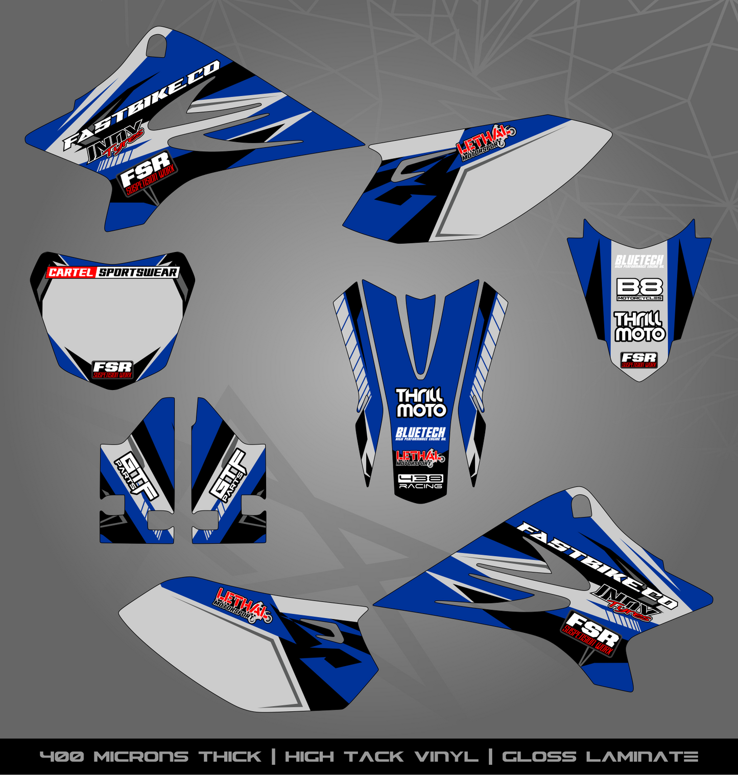 Full Sticker Kit for Yamaha MX bike