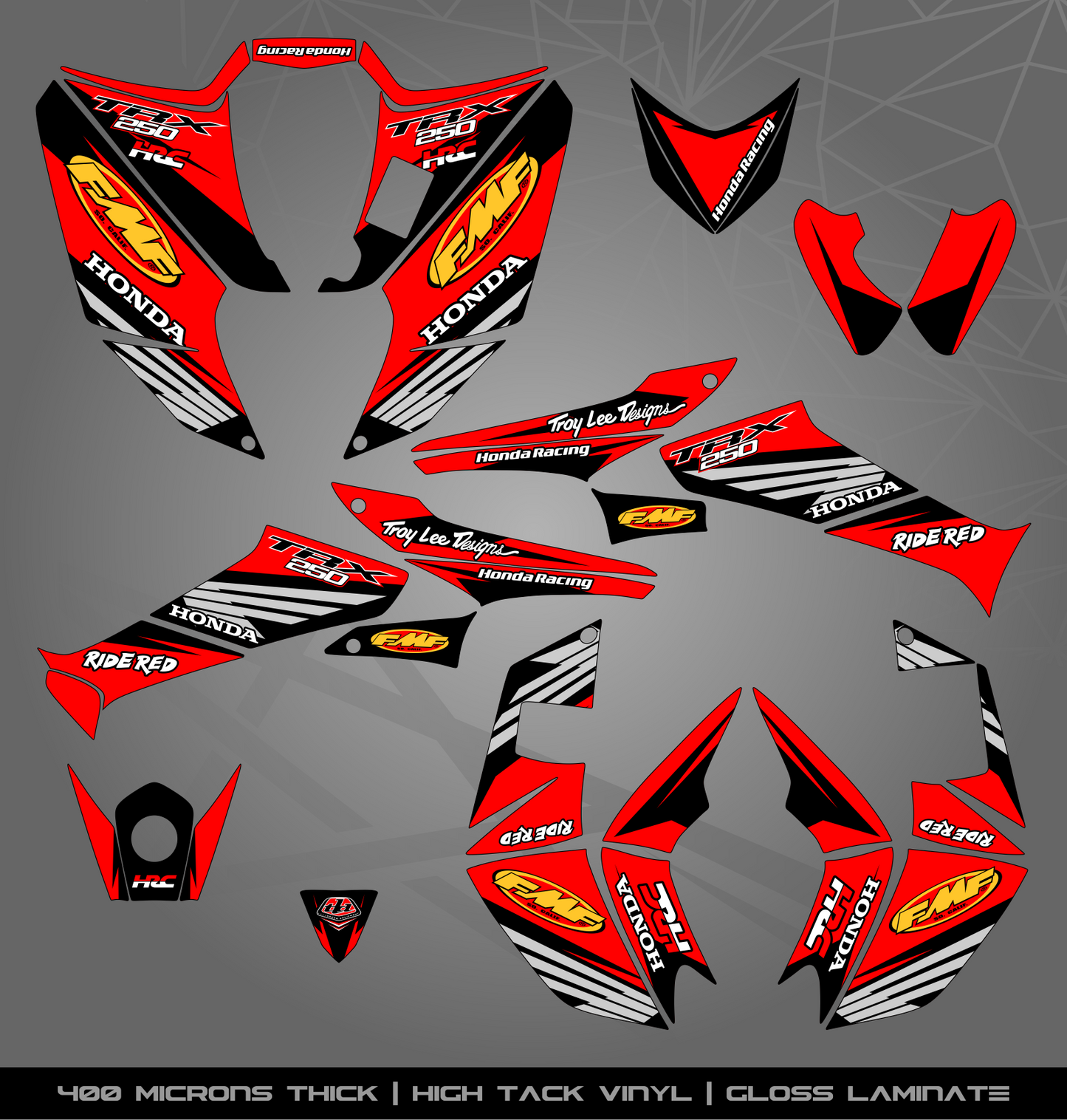 Full Sticker Kit for Honda TRX 250 (2006-2018)