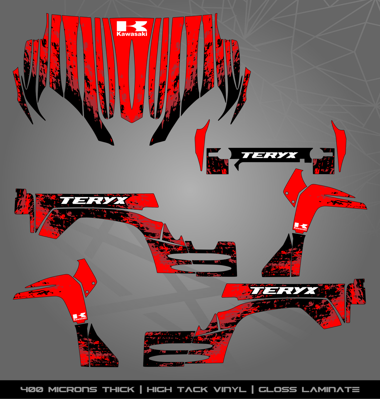 Full Sticker Kit for Kawasaki Teryx (2007-2009)
