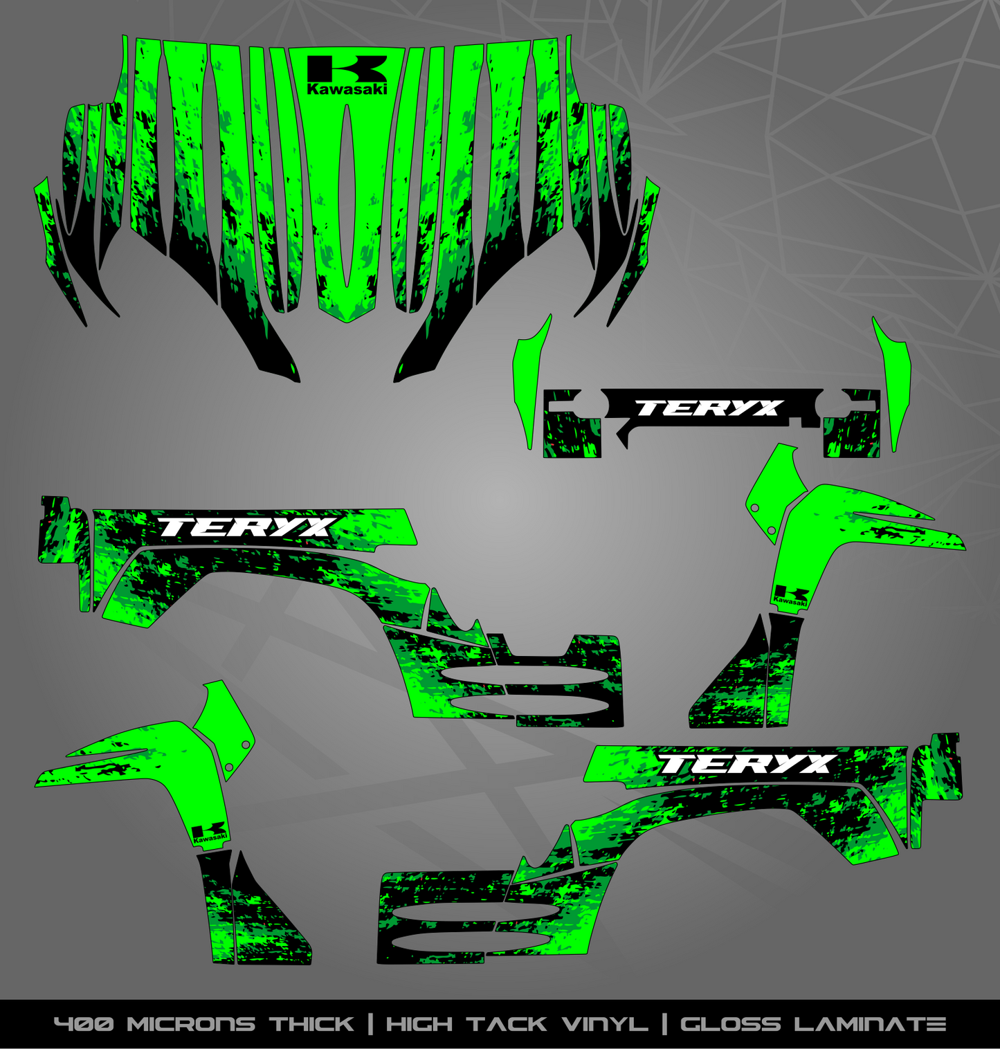 Full Sticker Kit for Kawasaki Teryx (2007-2009)