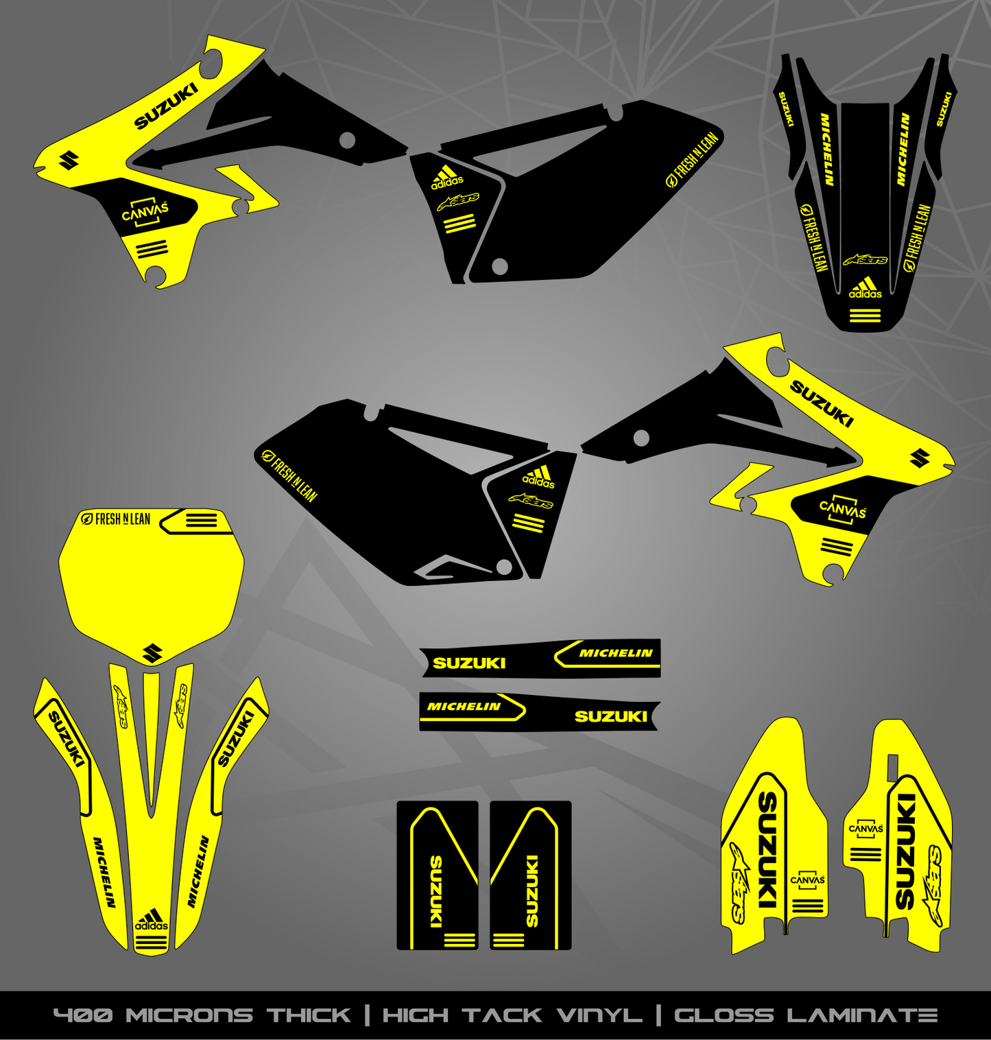 Full Sticker Kit for Suzuki MX bike