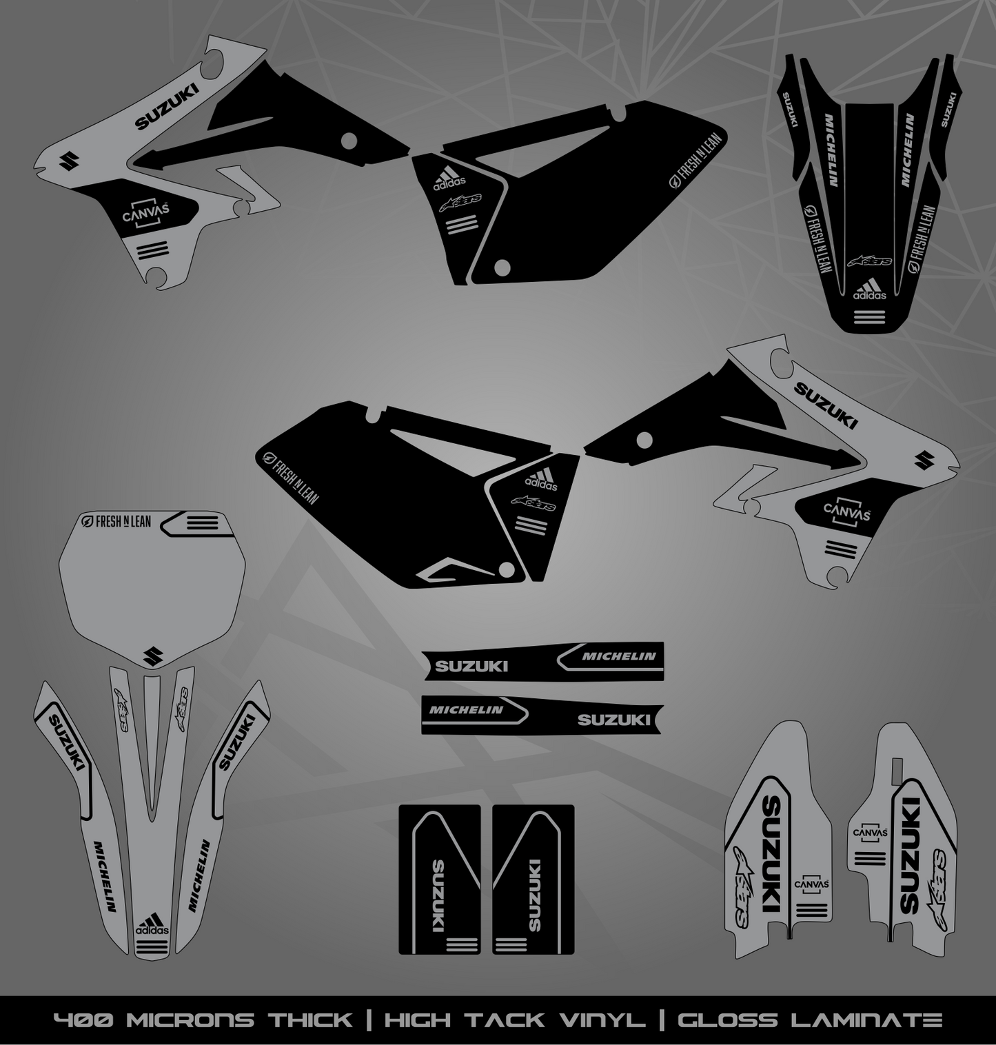 Full Sticker Kit for Suzuki MX bike